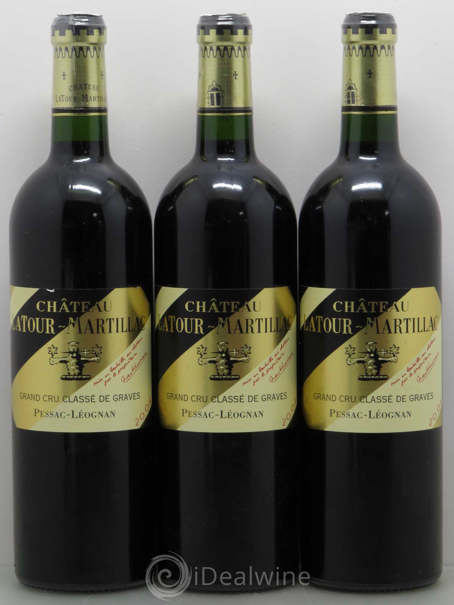 Château Latour-Martillac Cru Classé de Graves 2006 - Lot de 3 bouteilles - 0