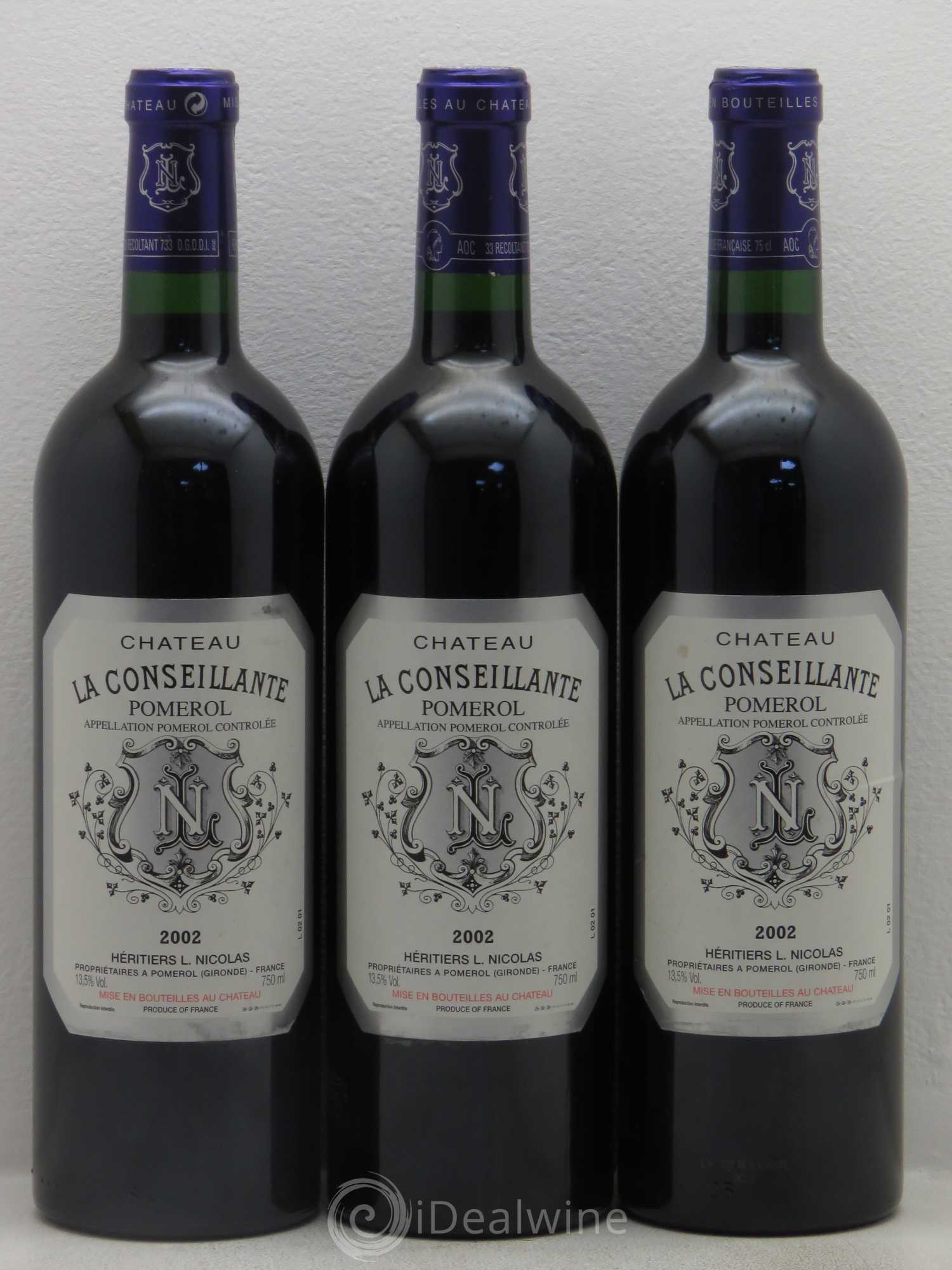 Château la Conseillante 2002 - Posten von 3 Flaschen - 0