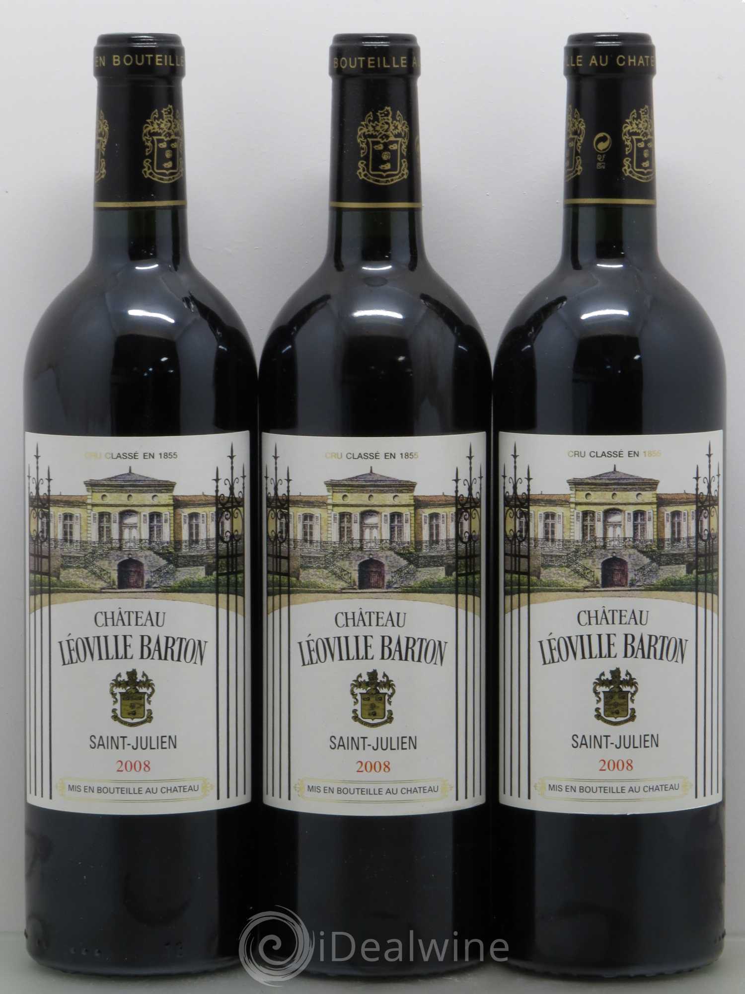 Château Léoville Barton 2ème Grand Cru Classé 2008 - Lot de 6 bouteilles - 1