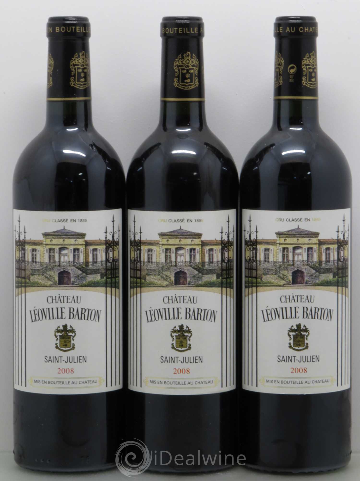 Château Léoville Barton 2ème Grand Cru Classé 2008 - Lot de 6 bouteilles - 2