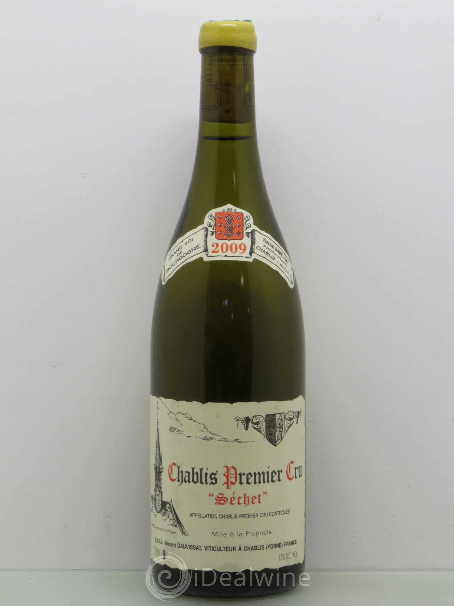 Chablis 1er Cru Séchet Vincent Dauvissat (Domaine) 2009 - Lot de 1 bouteille - 0