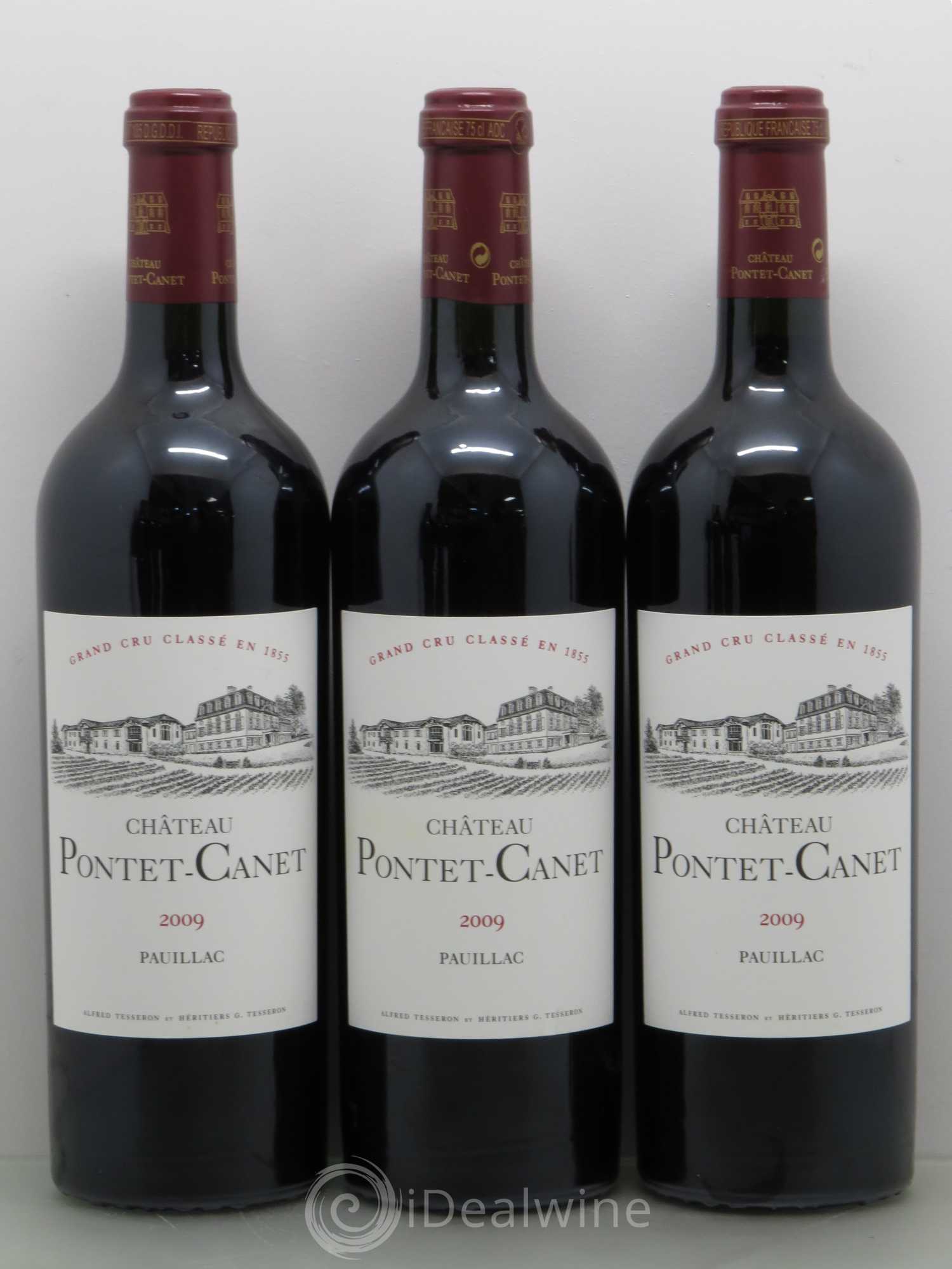 Château Pontet Canet 5ème Grand Cru Classé 2009 - Lot de 6 bouteilles - 1