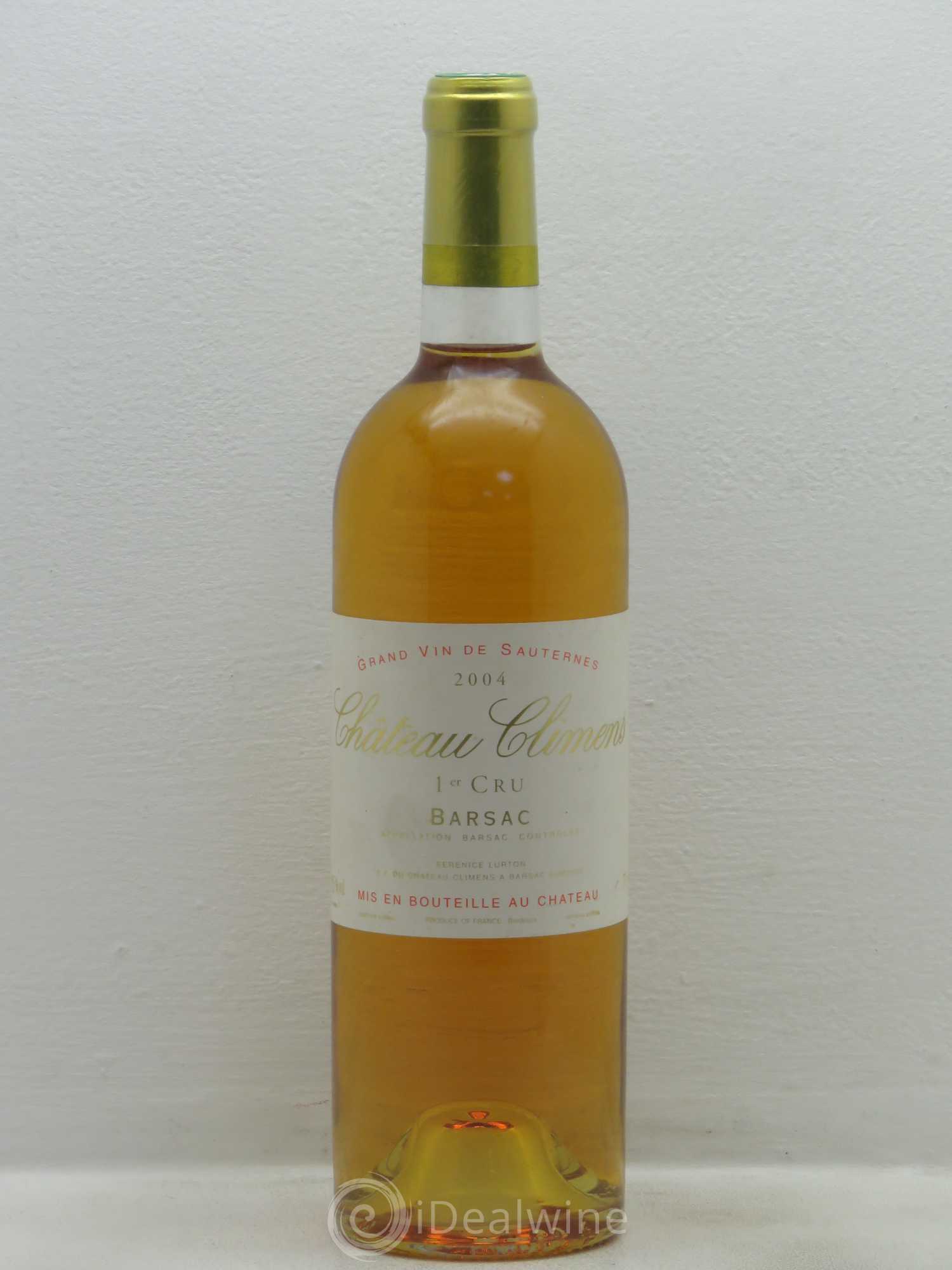 Château Climens 1er Grand Cru Classé 2004 - Lotto di 1 bottiglia - 0
