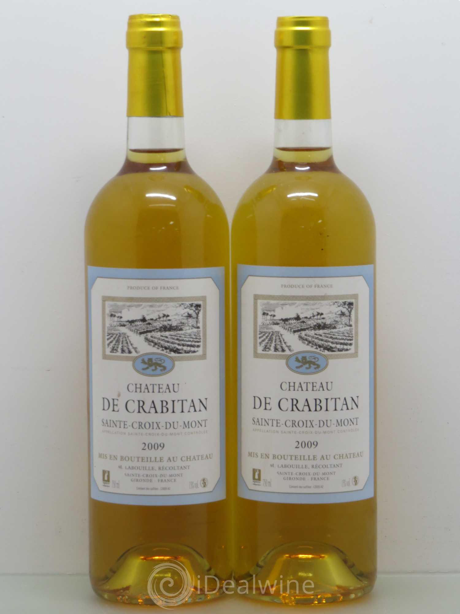 Sainte-Croix-du-Mont Crabitan (sans prix de réserve) 2009 - Lotto di 2 bottiglie - 0