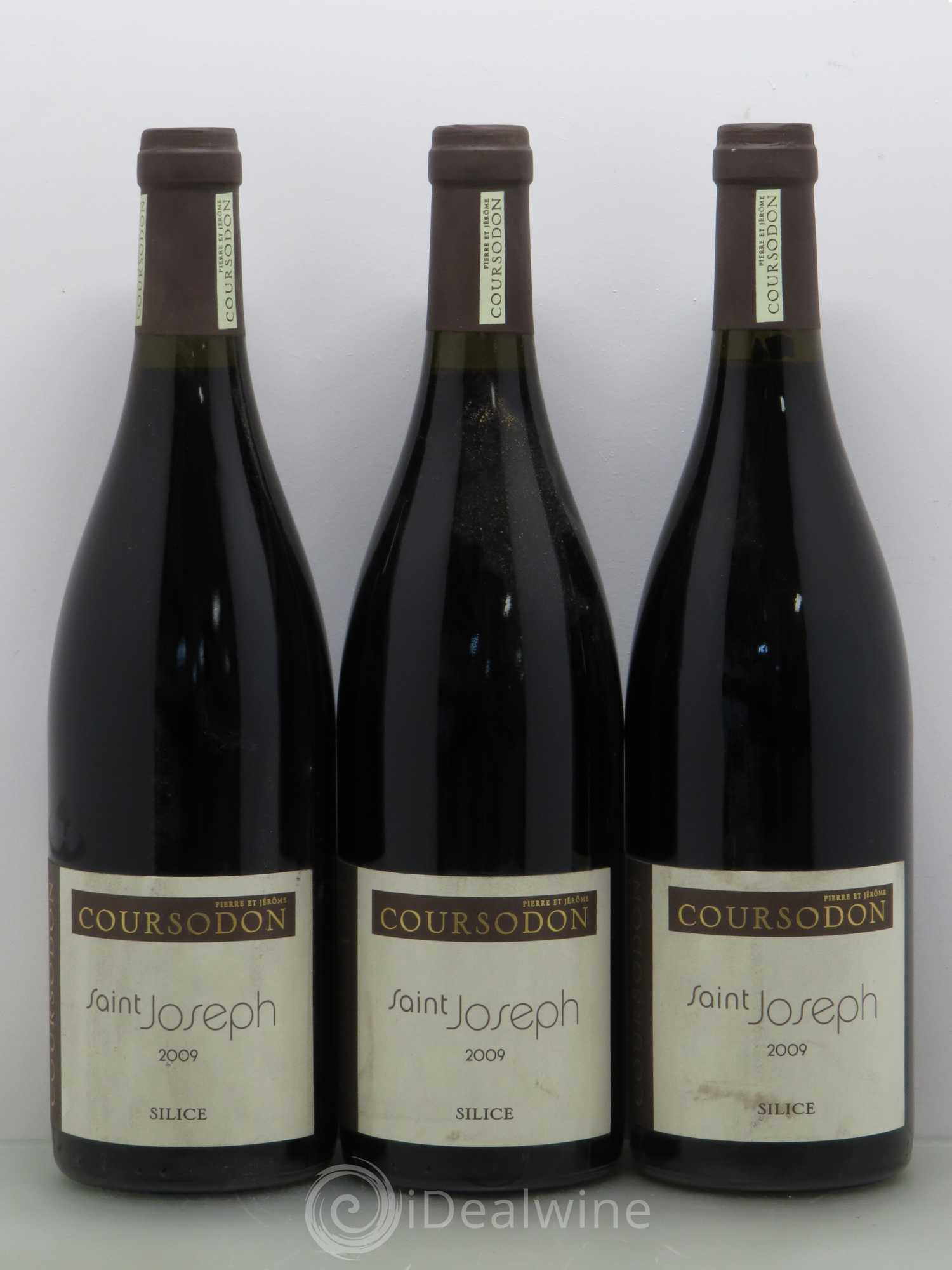 Saint-Joseph Silice Pierre et Jérôme Coursodon 2009 - Lot de 3 bouteilles - 0