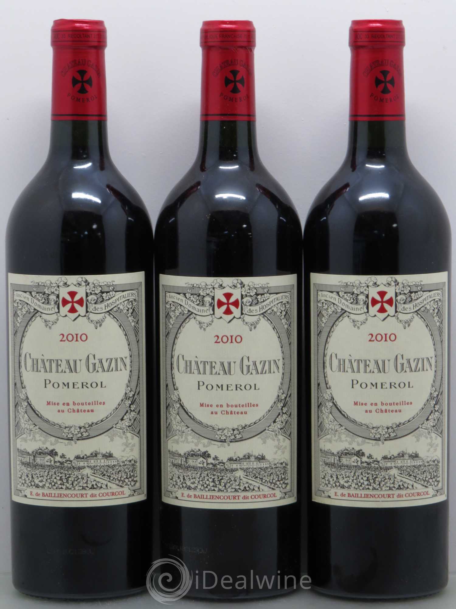 Château Gazin 2010 - Lot de 3 bouteilles - 0