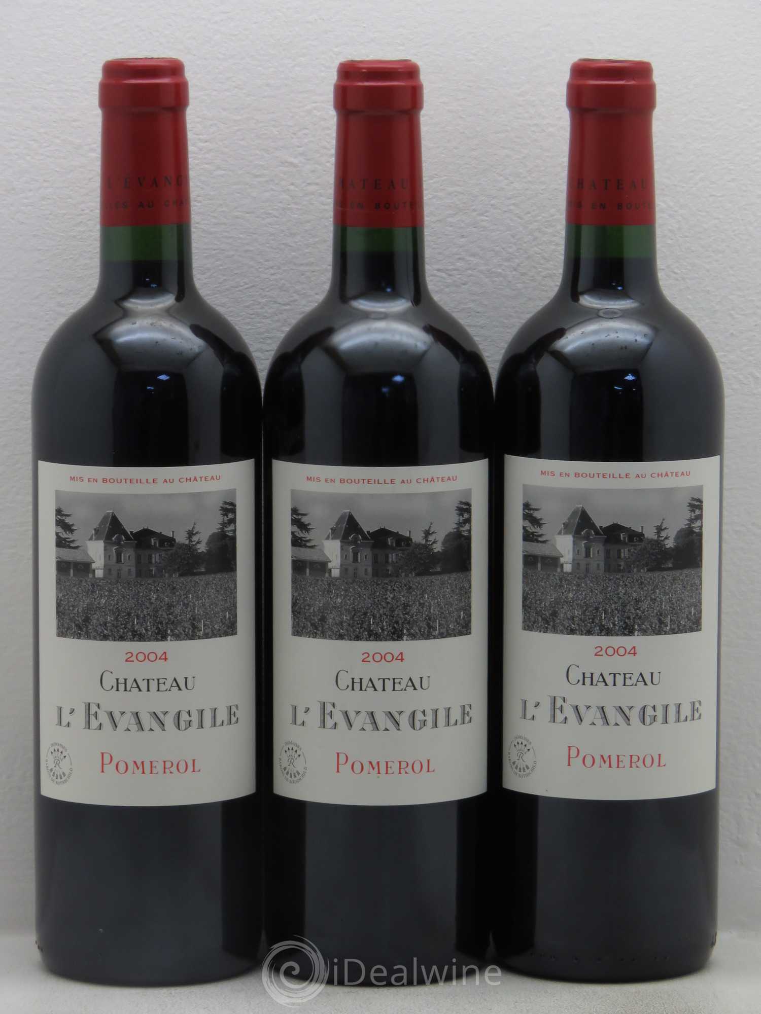 Château l' Évangile 2004 - Lot de 3 bouteilles - 0
