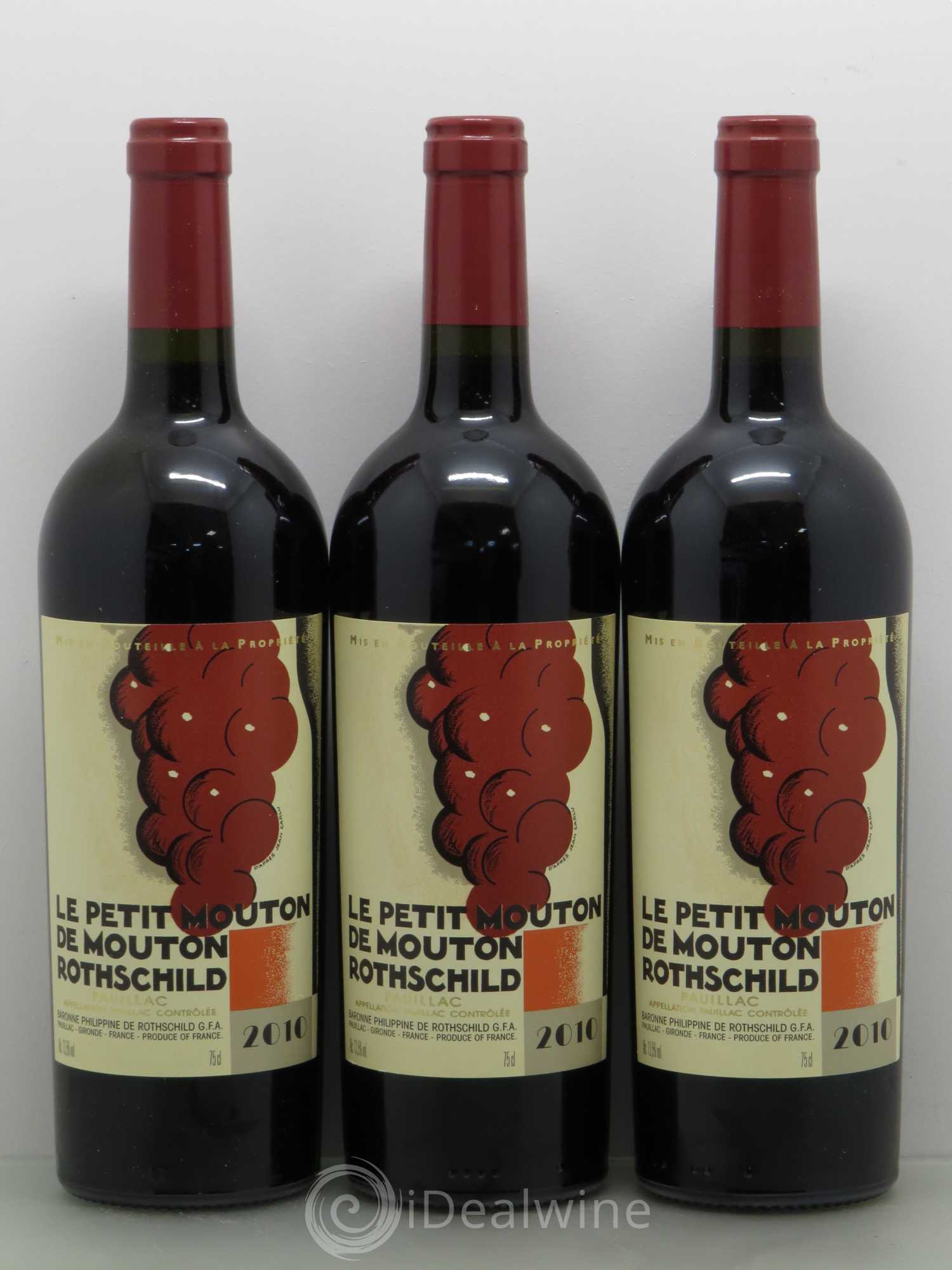 Petit Mouton Second Vin 2010 - Lot de 6 bouteilles - 1