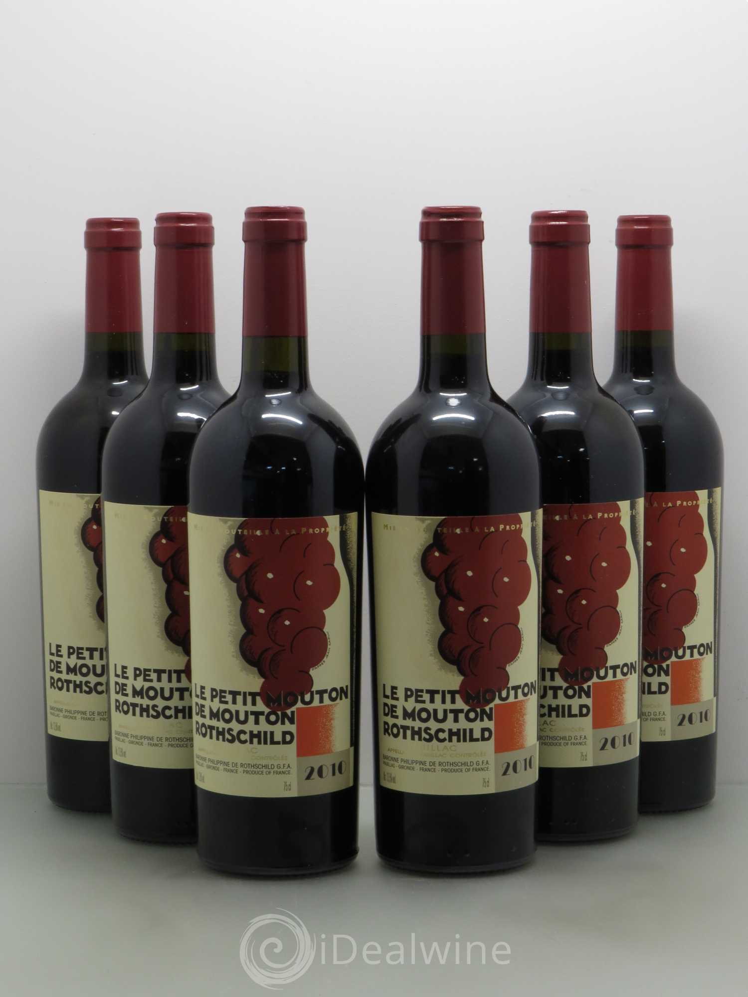 Petit Mouton Second Vin 2010 - Lot de 6 bouteilles - 0