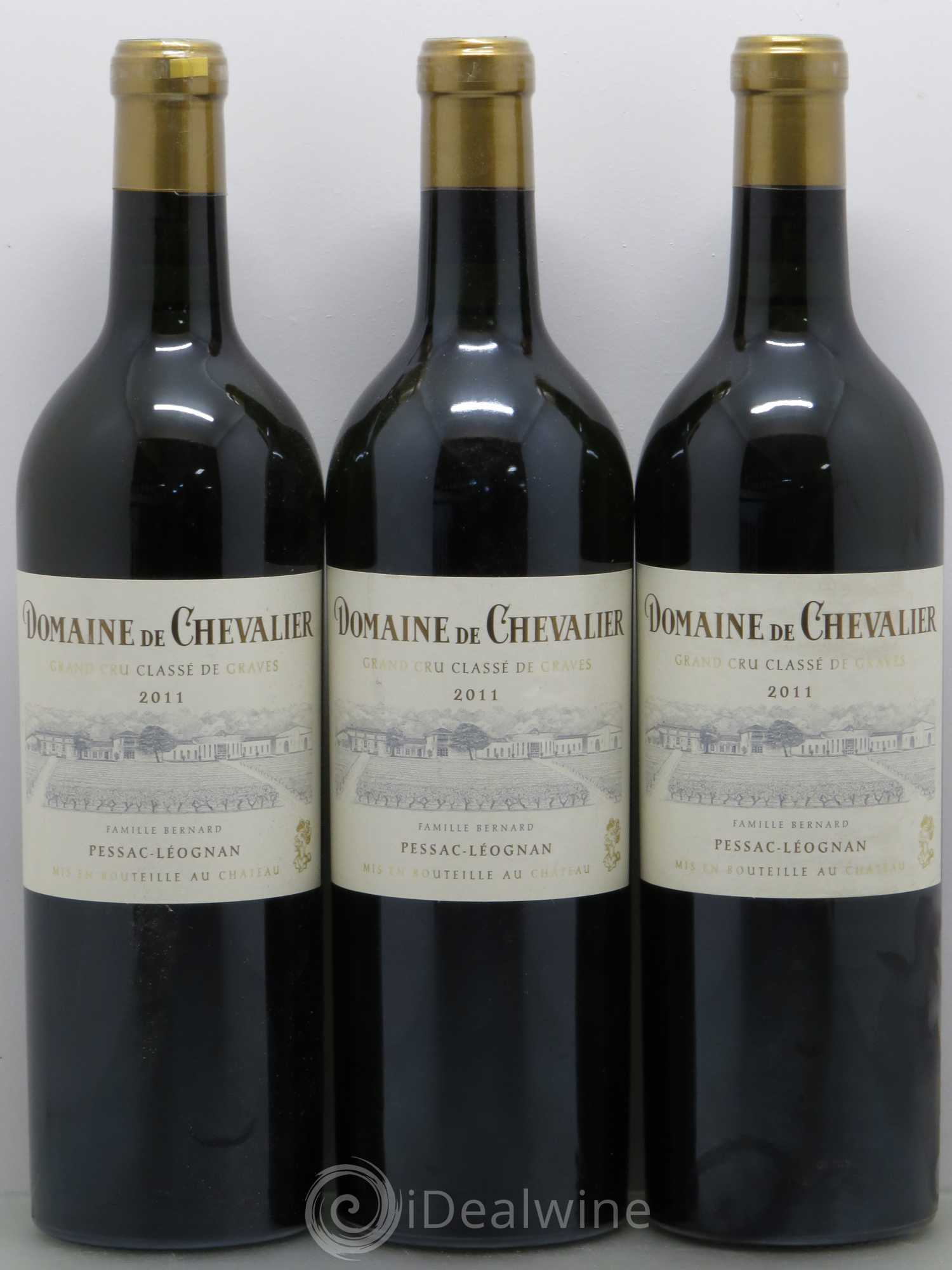 Domaine de Chevalier Cru Classé de Graves 2011 - Lot de 3 bouteilles - 0