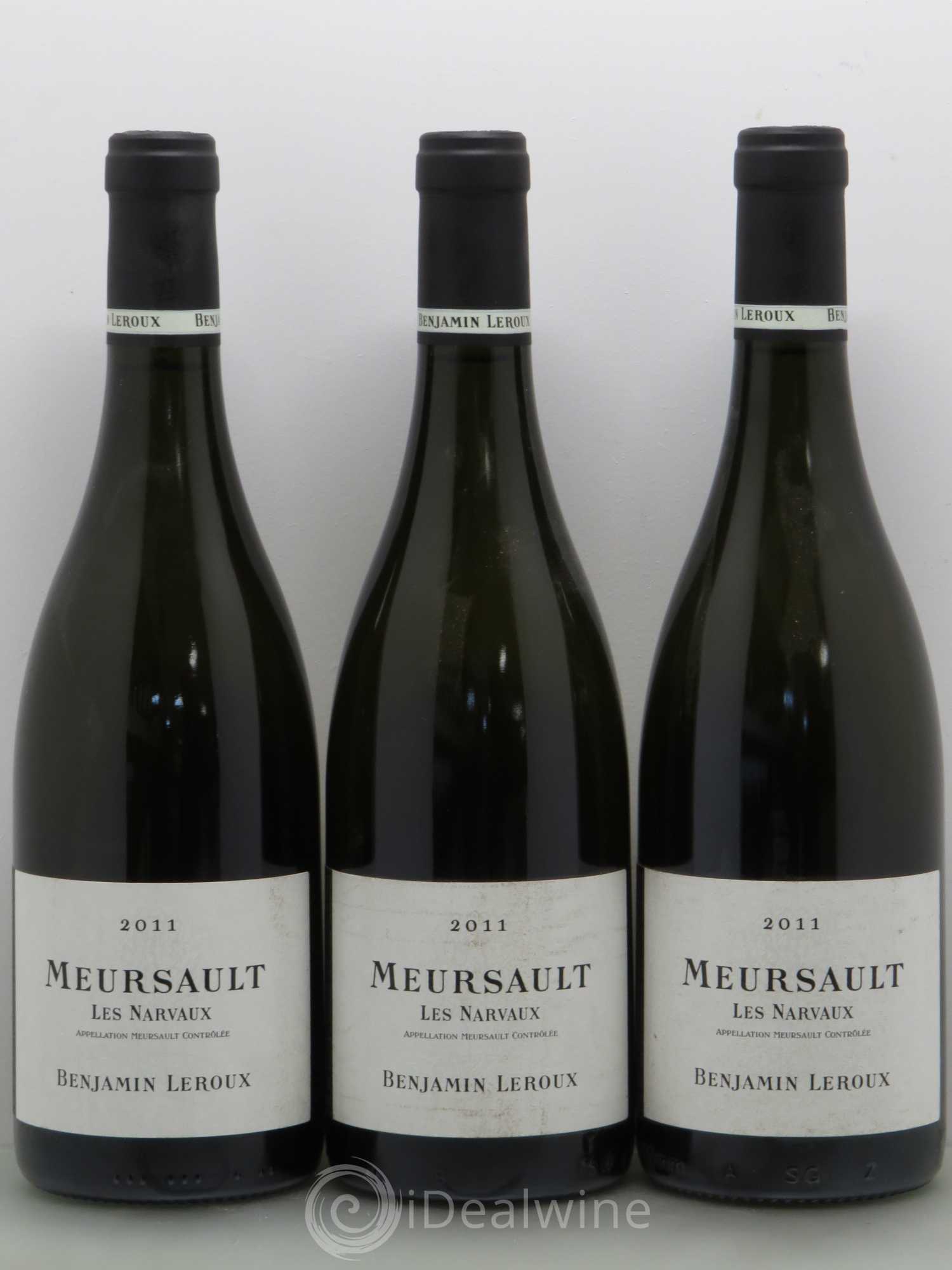 Meursault Narvaux - Benjamin Leroux 2011 - Posten von 3 Flaschen - 0