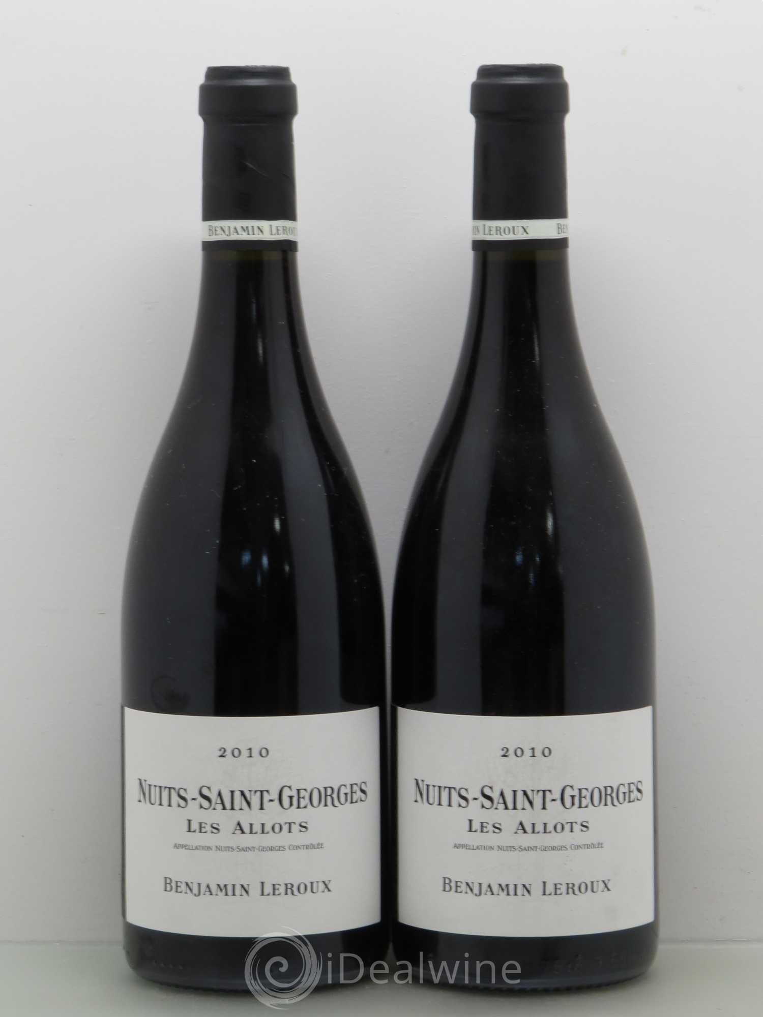 Nuits-Saint-Georges 1er Cru Les Allots Leroux 2010 - Lot de 2 bouteilles - 0