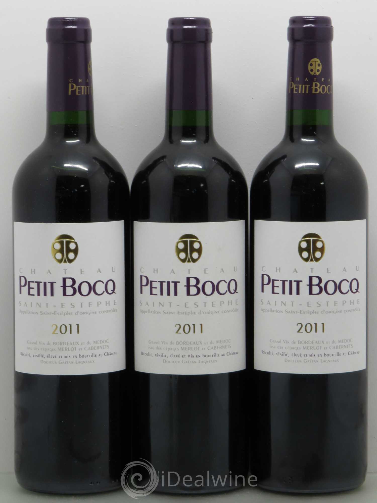 Château Petit Bocq Cru Bourgeois (sans prix de réserve) 2011 - Lot de 6 bouteilles - 1