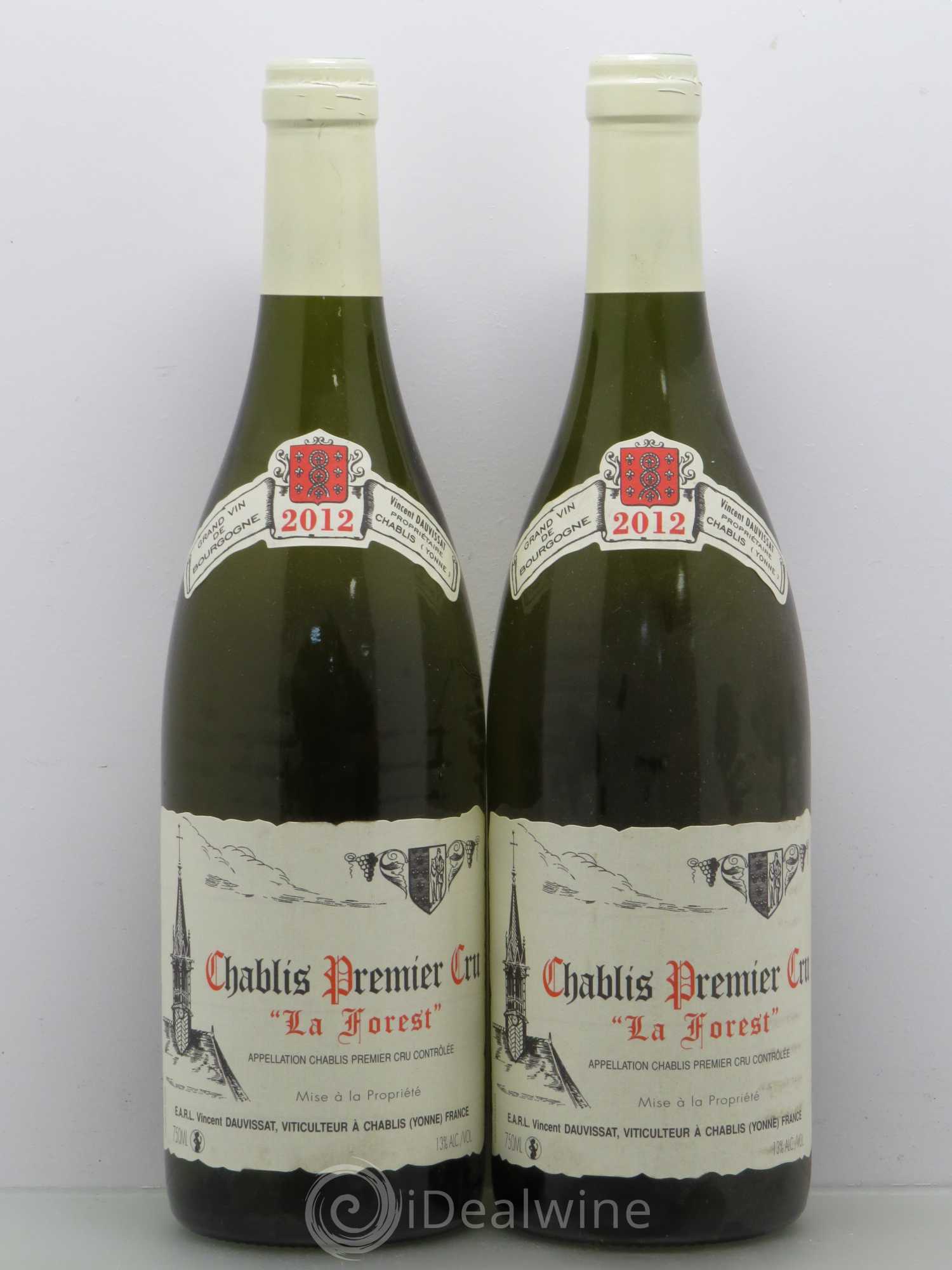Chablis 1er Cru La Forest Vincent Dauvissat (Domaine) 2012 - Lot de 2 bouteilles - 0