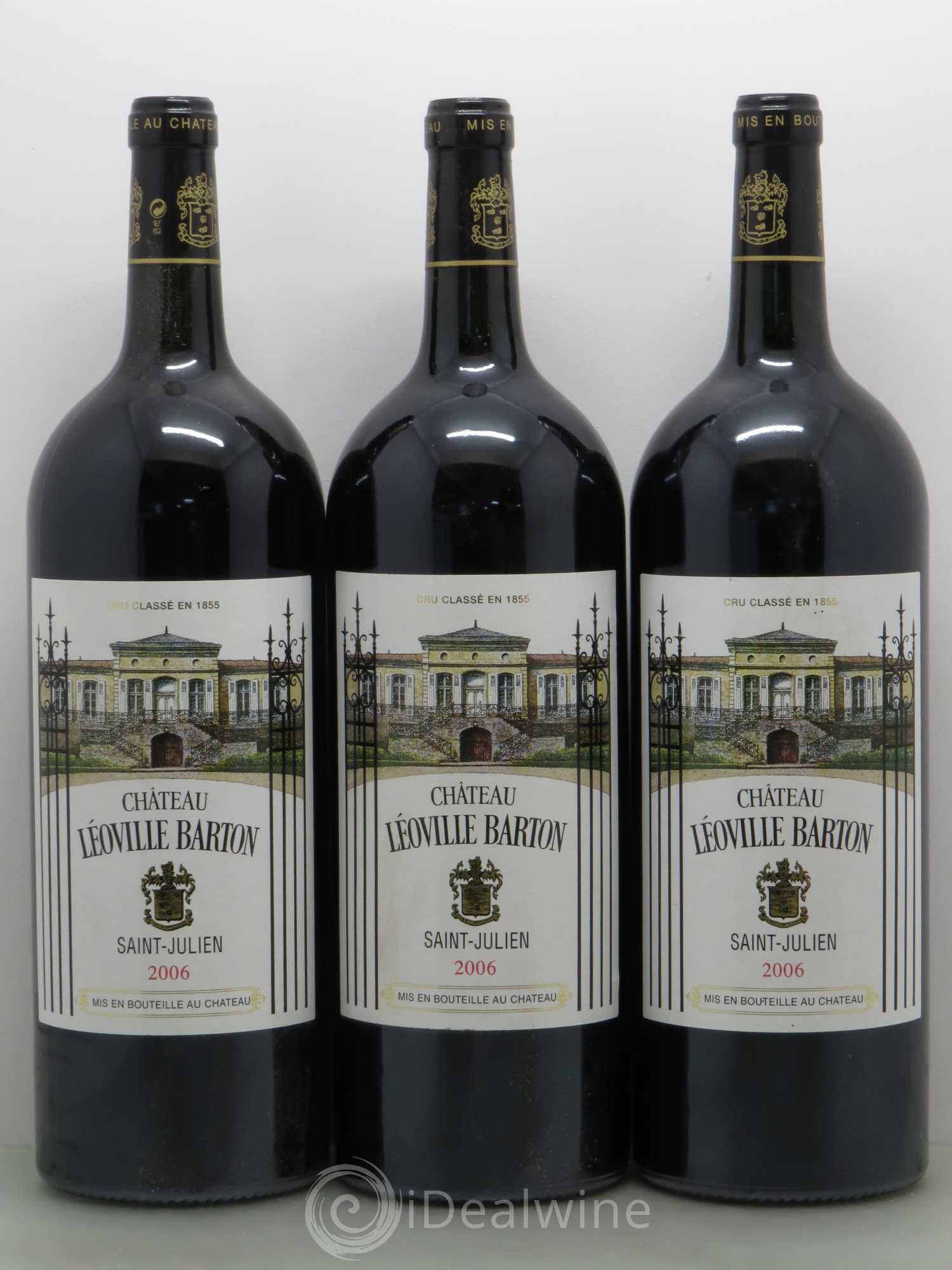 Château Léoville Barton 2ème Grand Cru Classé 2006 - Lot de 3 magnums - 0