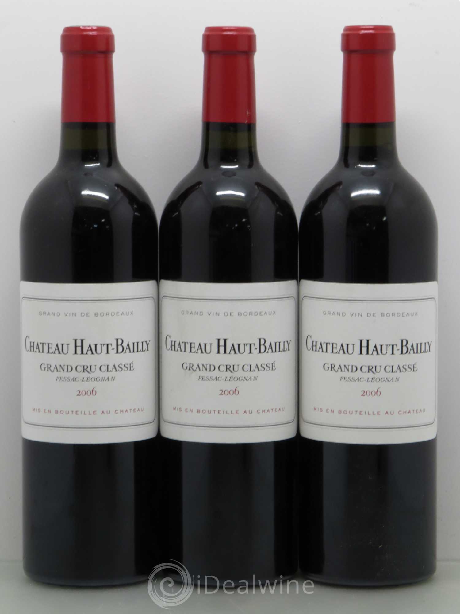 Château Haut-Bailly Cru Classé de Graves 2006 - Lot de 3 bouteilles - 0