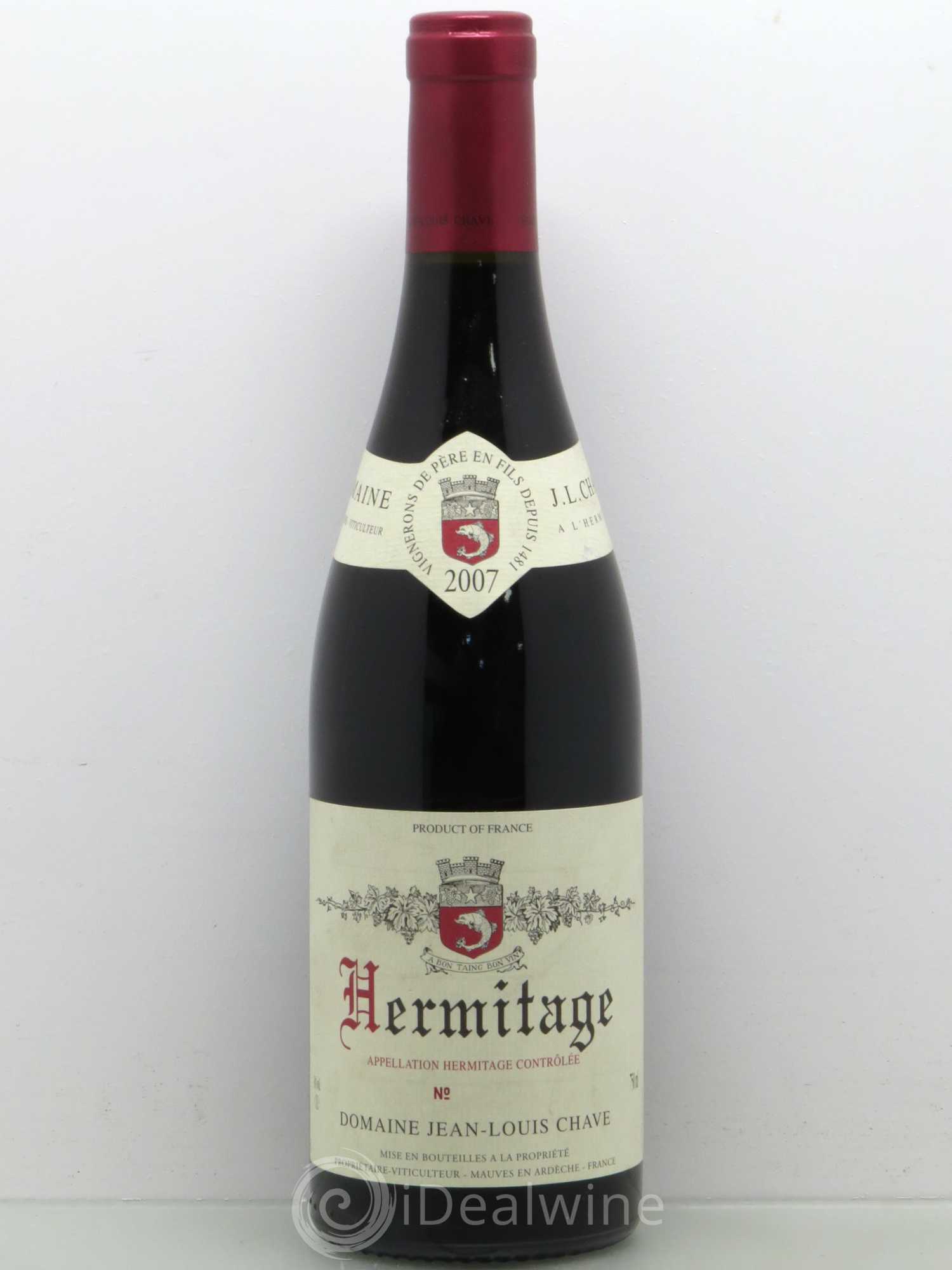 Hermitage Jean-Louis Chave 2007 - Lot de 1 bouteille - 0