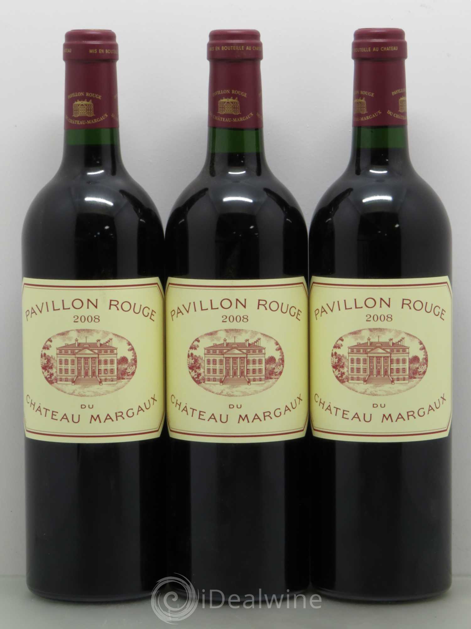 Pavillon Rouge du Château Margaux Second Vin 2008 - Lot de 3 bouteilles - 0