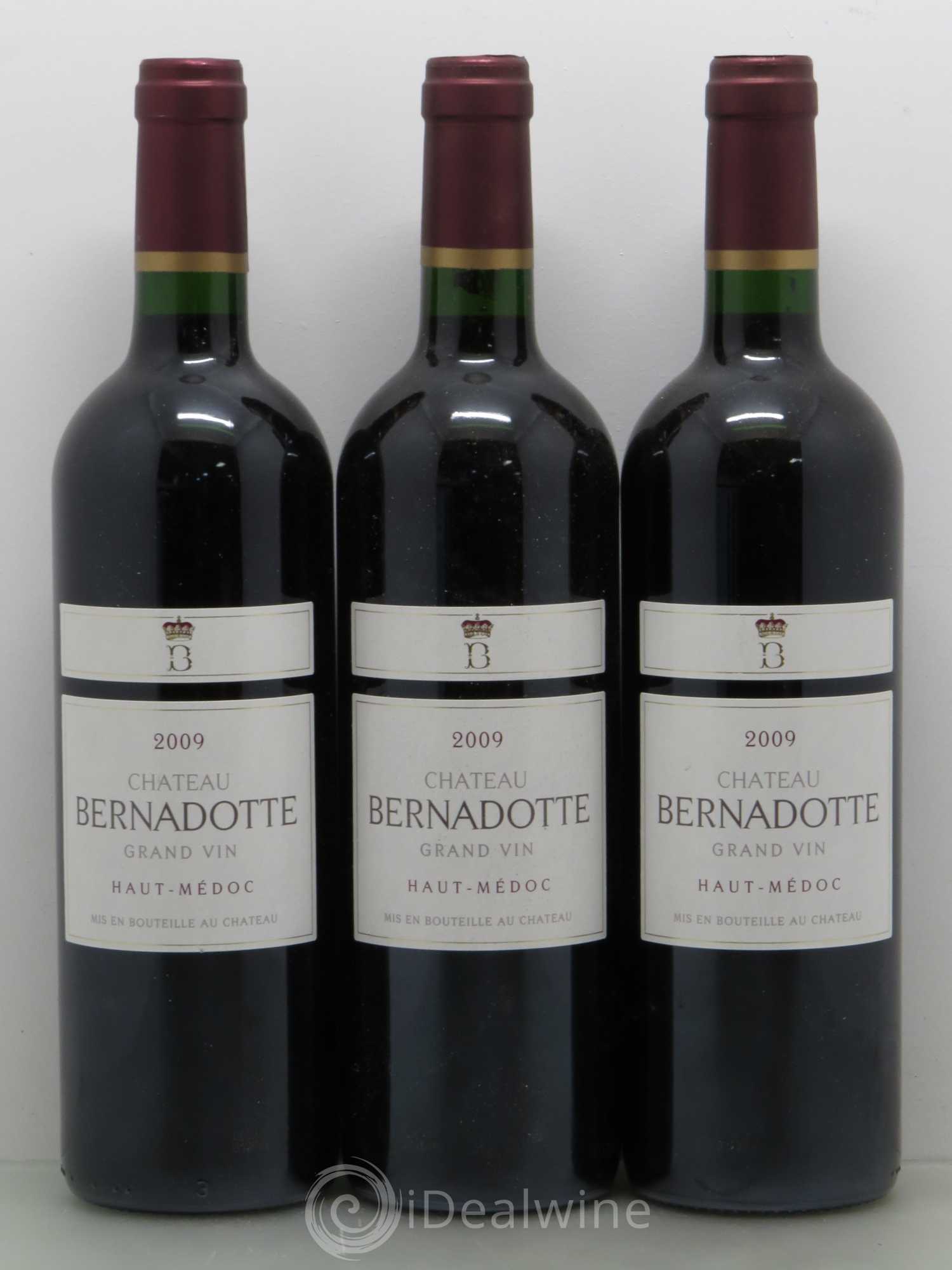 Château Bernadotte 2009 - Lot de 3 bouteilles - 0