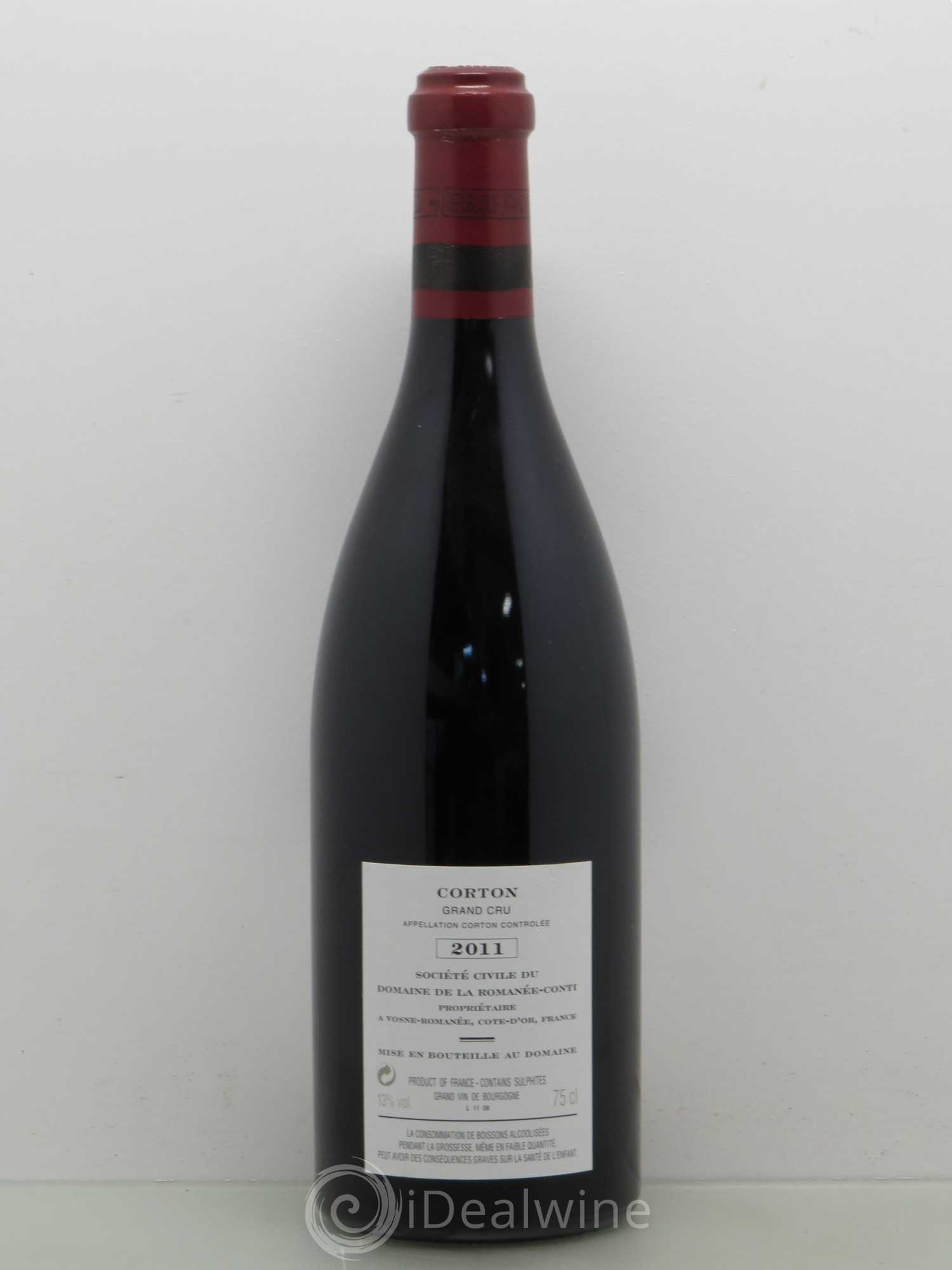 Corton Grand Cru Domaine de la Romanée-Conti 2011 - Lot de 1 bouteille - 1