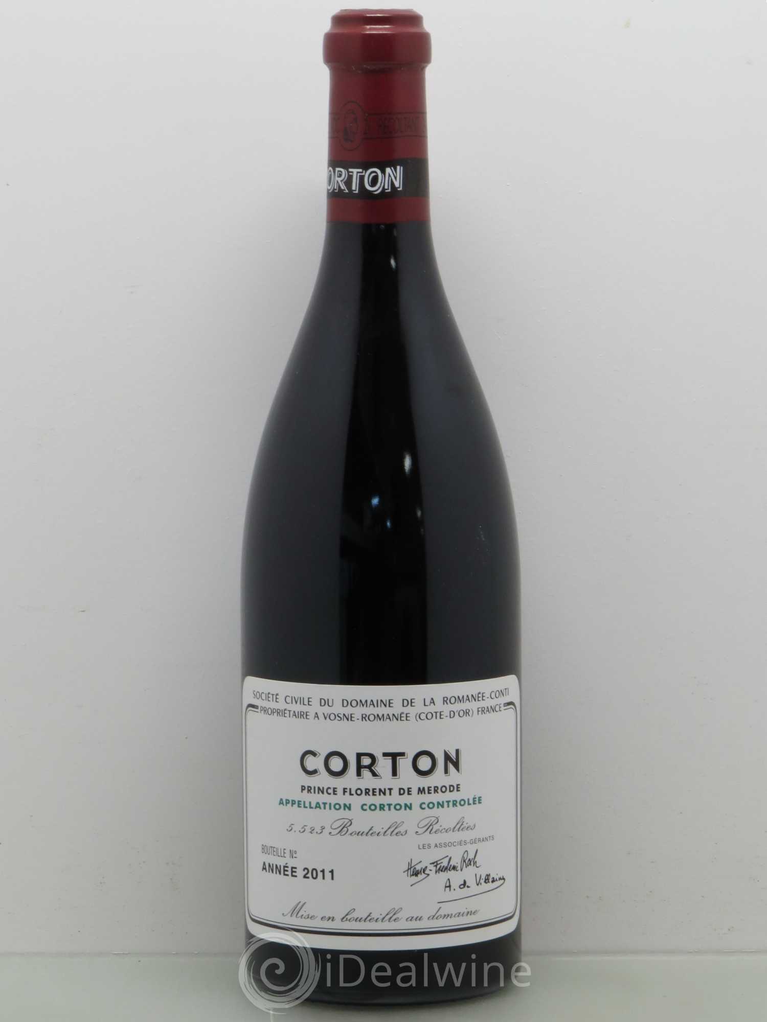 Corton Grand Cru Domaine de la Romanée-Conti 2011 - Lot de 1 bouteille - 0