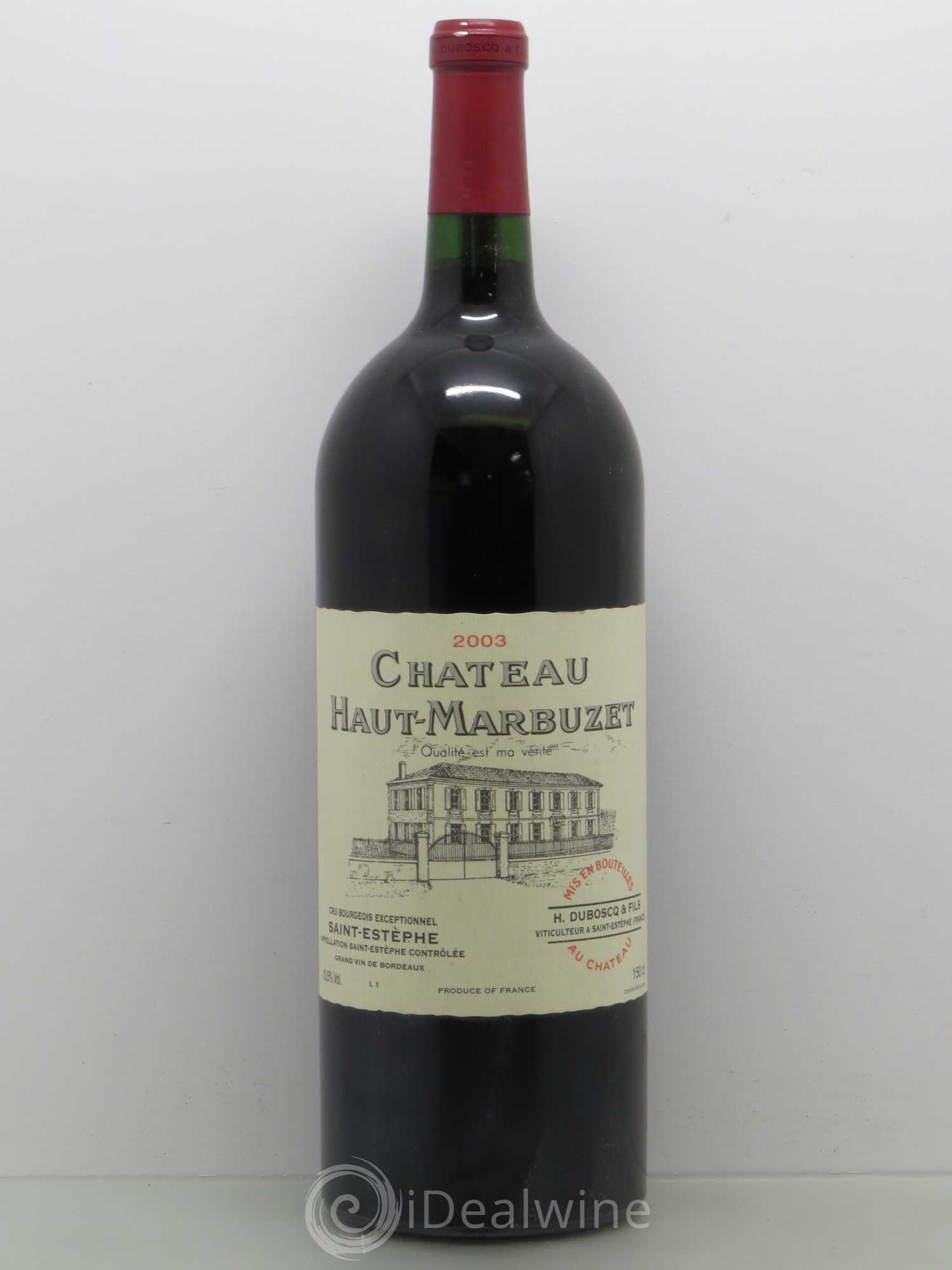 Château Haut Marbuzet 2003 - Lot de 1 magnum - 0
