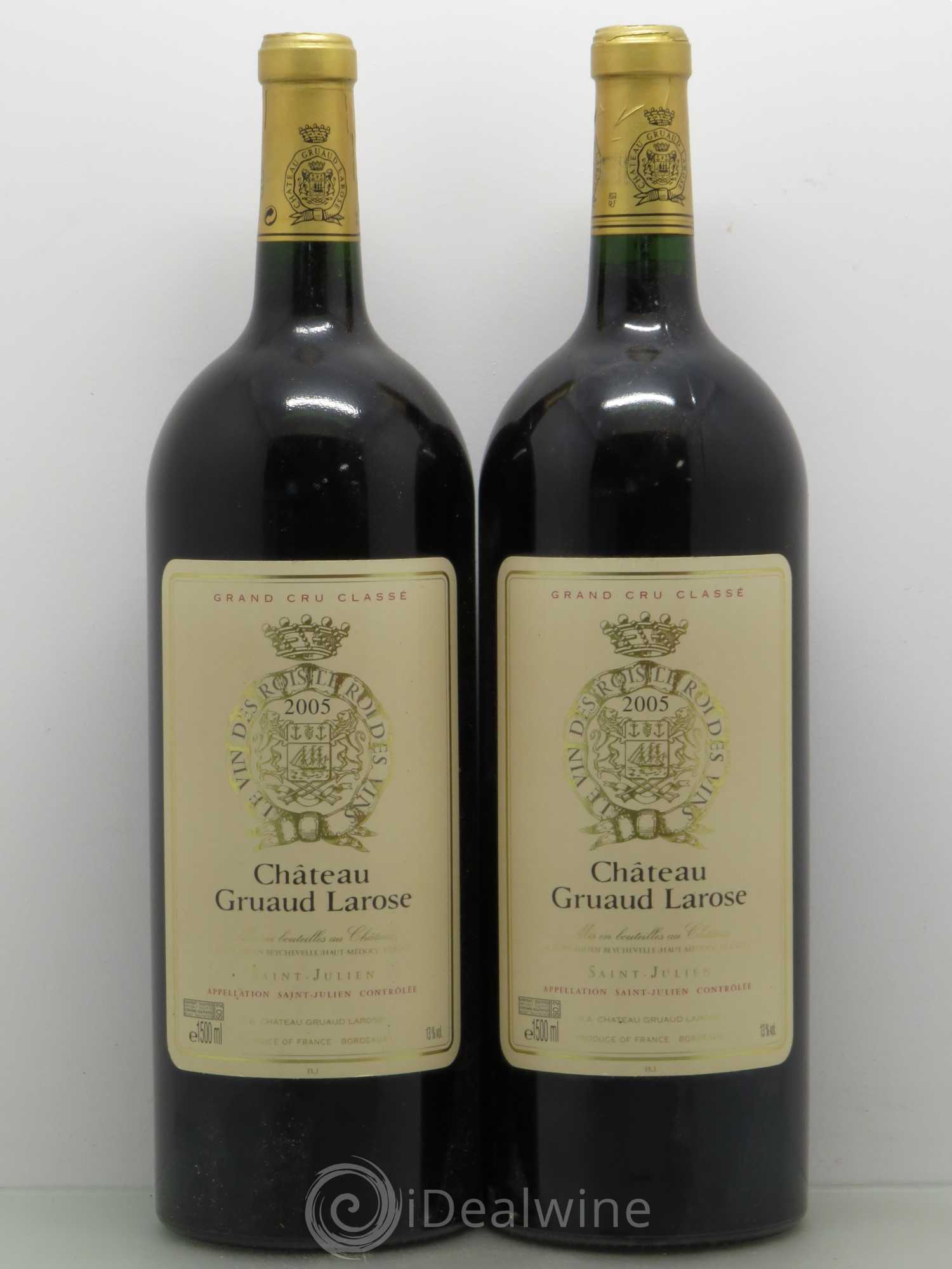 Château Gruaud Larose 2ème Grand Cru Classé 2005 - Lot de 2 magnums - 0