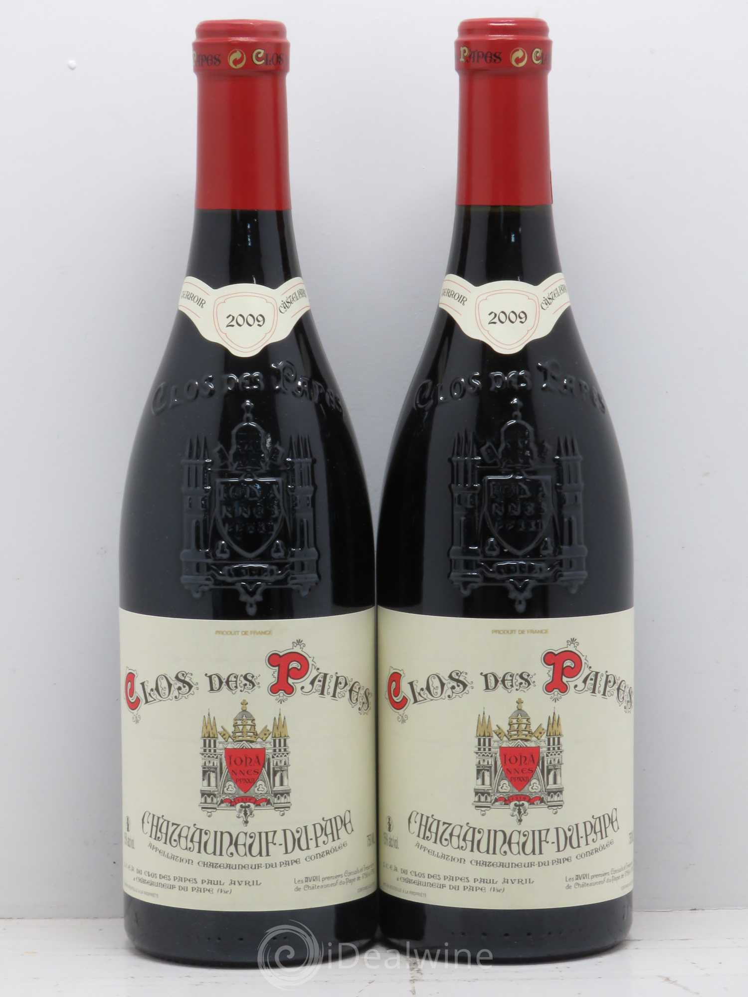 Châteauneuf-du-Pape Clos des Papes - Paul Avril 2009 - Lot de 2 bouteilles - 0