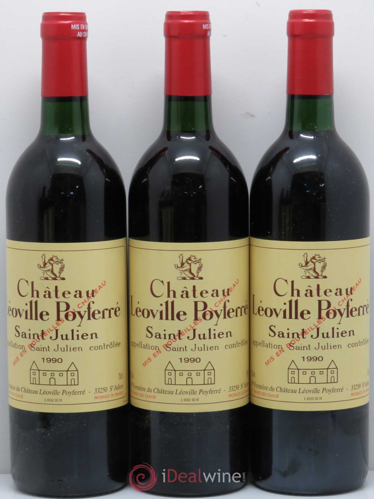 Château Léoville Poyferré 2ème Grand Cru Classé 1990 - Lot de 6 bouteilles - 1