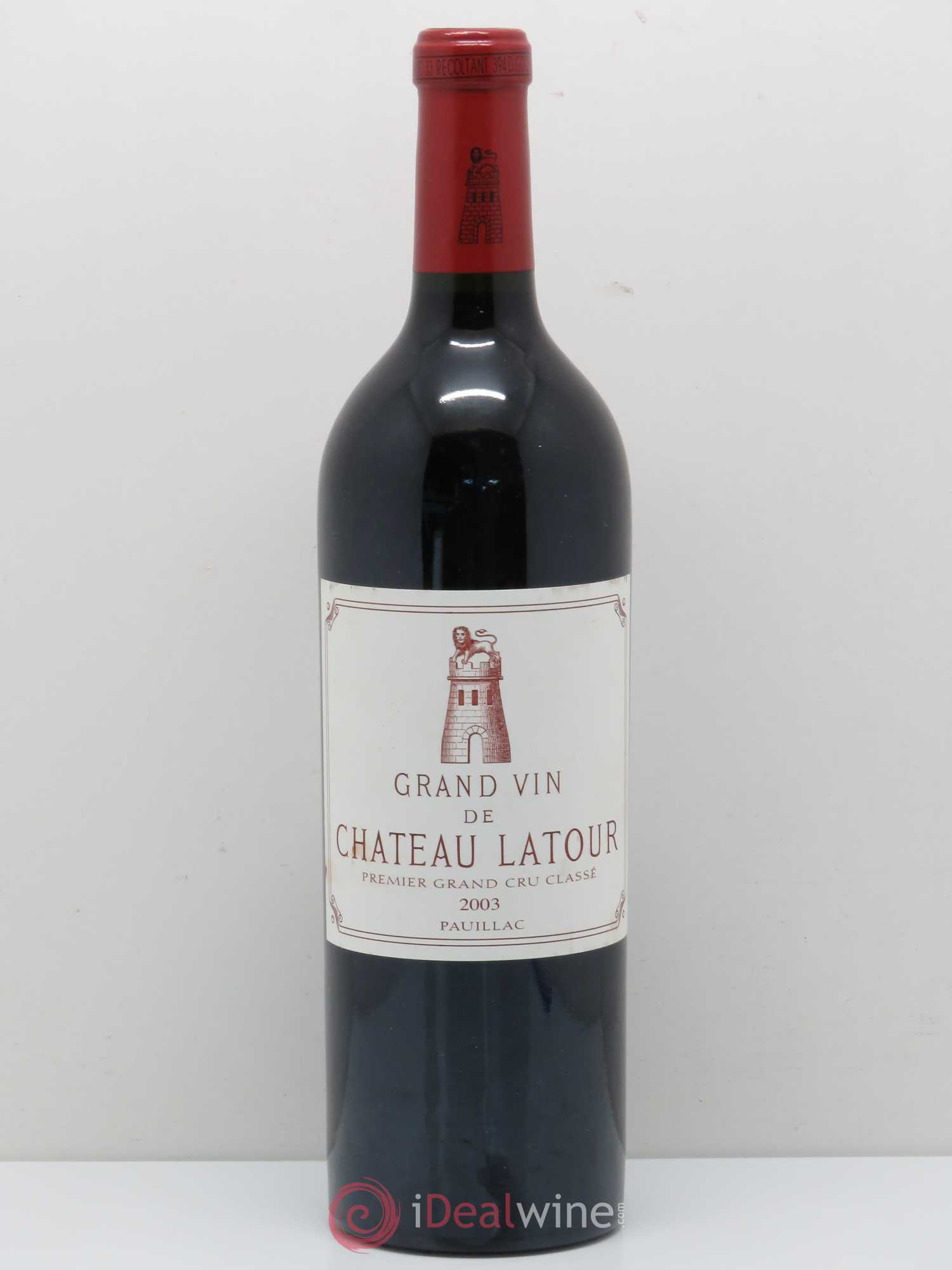 Château Latour 1er Grand Cru Classé 2003 - Lot de 1 bouteille - 0