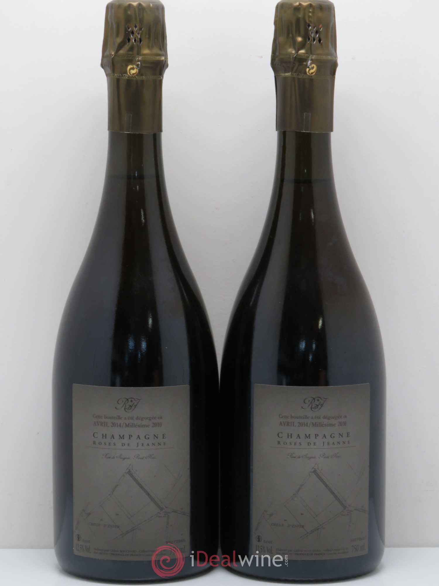 Champagne - Cedric Bouchard Creux d'enfer rosée de saignée 2010 - Posten von 2 Flaschen - 1