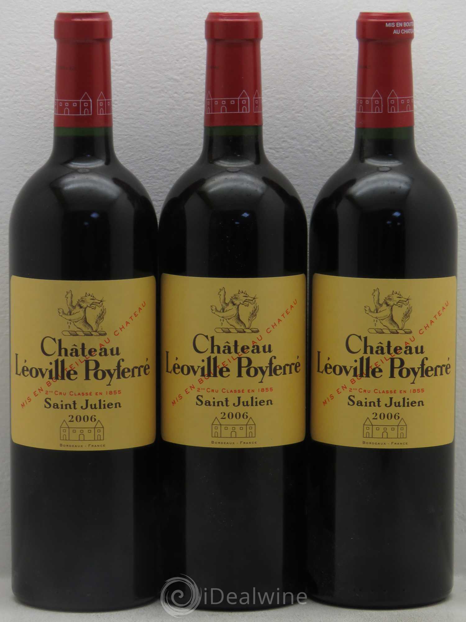 Château Léoville Poyferré 2ème Grand Cru Classé 2006 - Lot de 6 bouteilles - 2