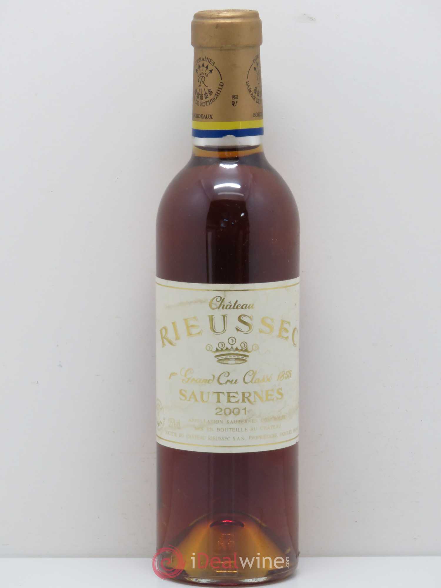 Château Rieussec 1er Grand Cru Classé 2001 - Posten von 1 Demi-Flasche - 0