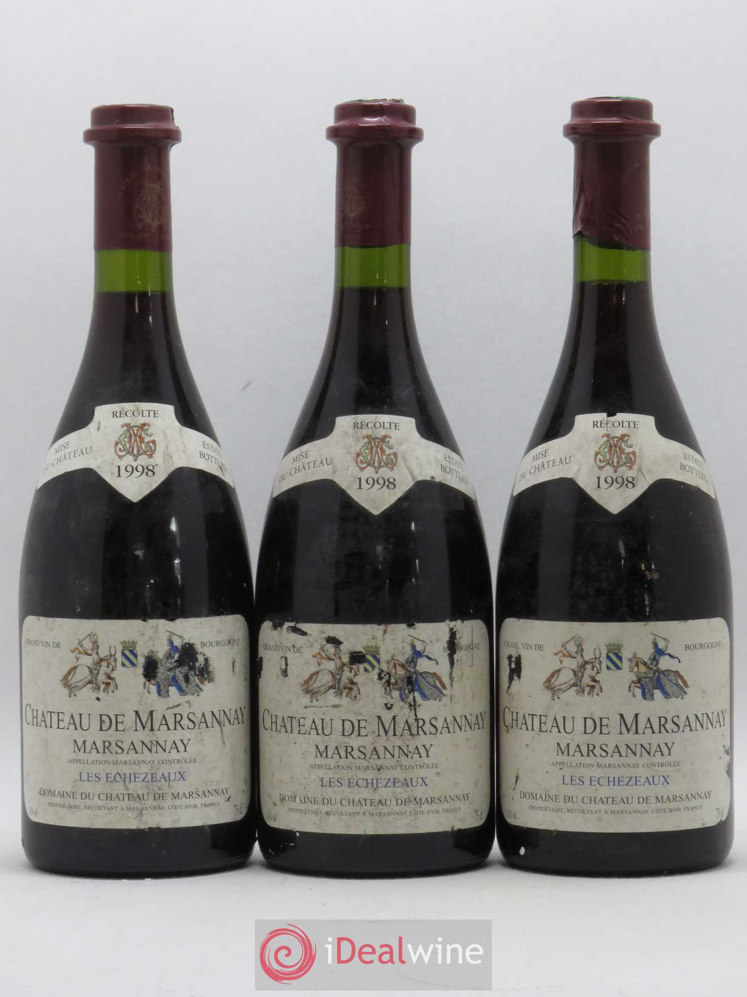 Marsannay Les Echezeaux Château de Marsannay 1998 - Posten von 3 Flaschen - 0
