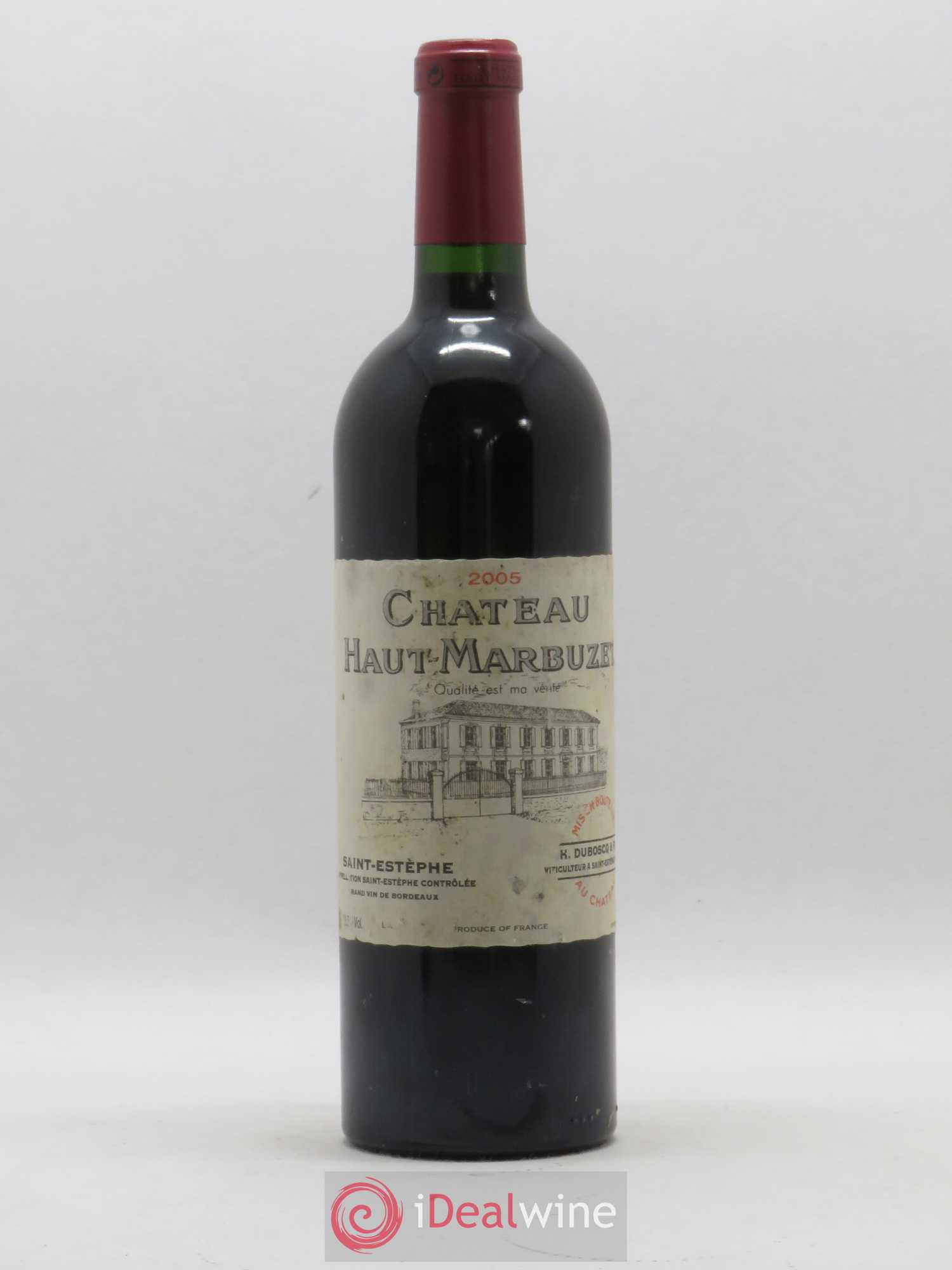 Château Haut Marbuzet 2005 - Lot de 1 bouteille - 0