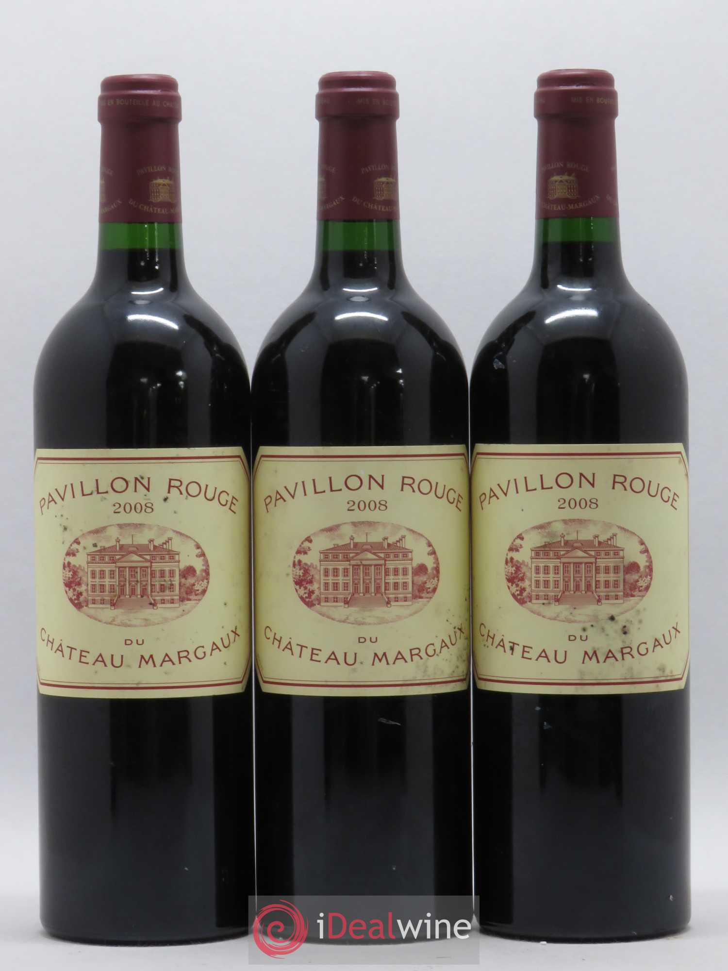 Pavillon Rouge du Château Margaux Second Vin 2008 - Lot de 3 bouteilles - 0