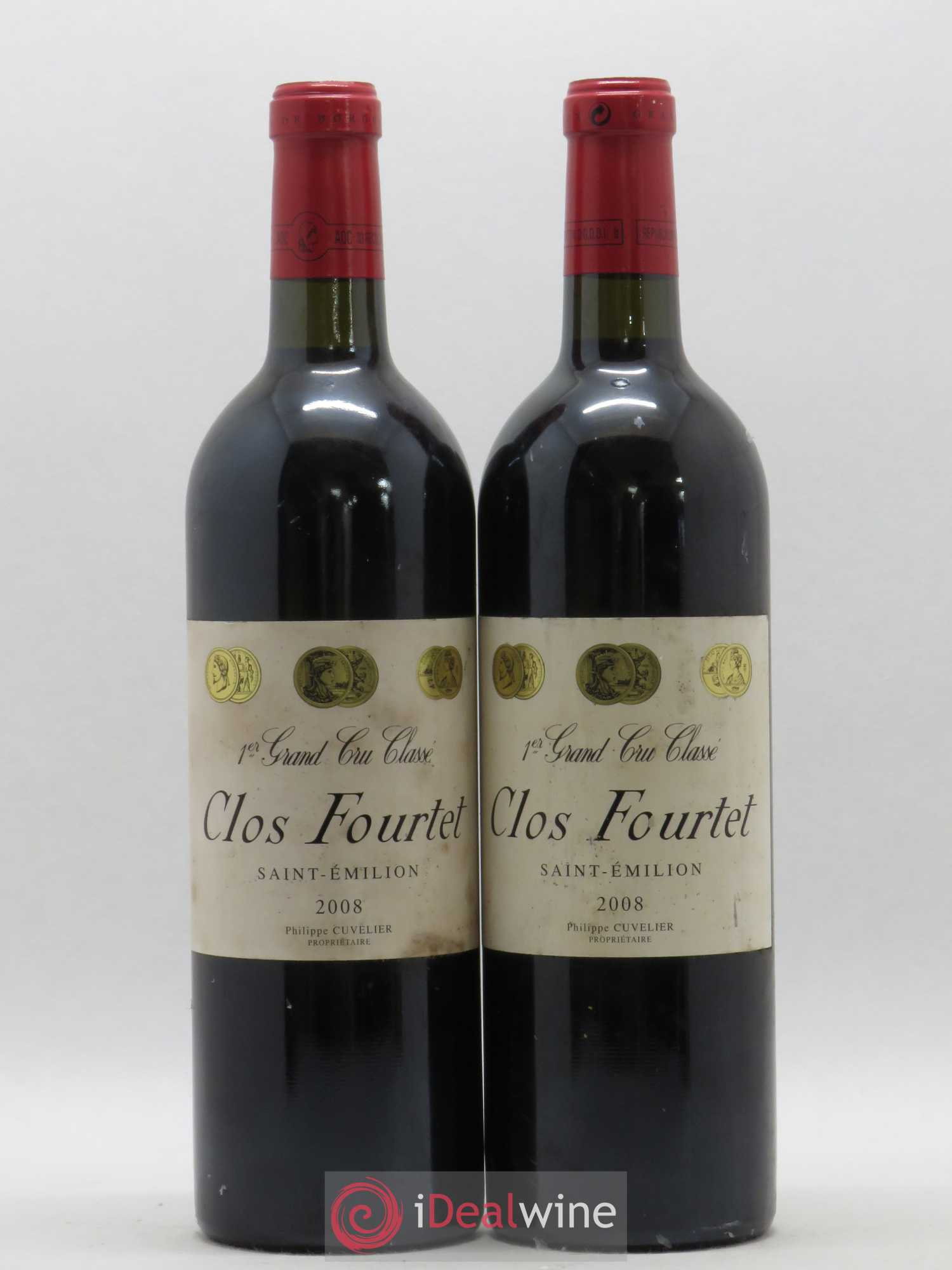 Clos Fourtet 1er Grand Cru Classé B 2008 - Lot de 2 bouteilles - 0