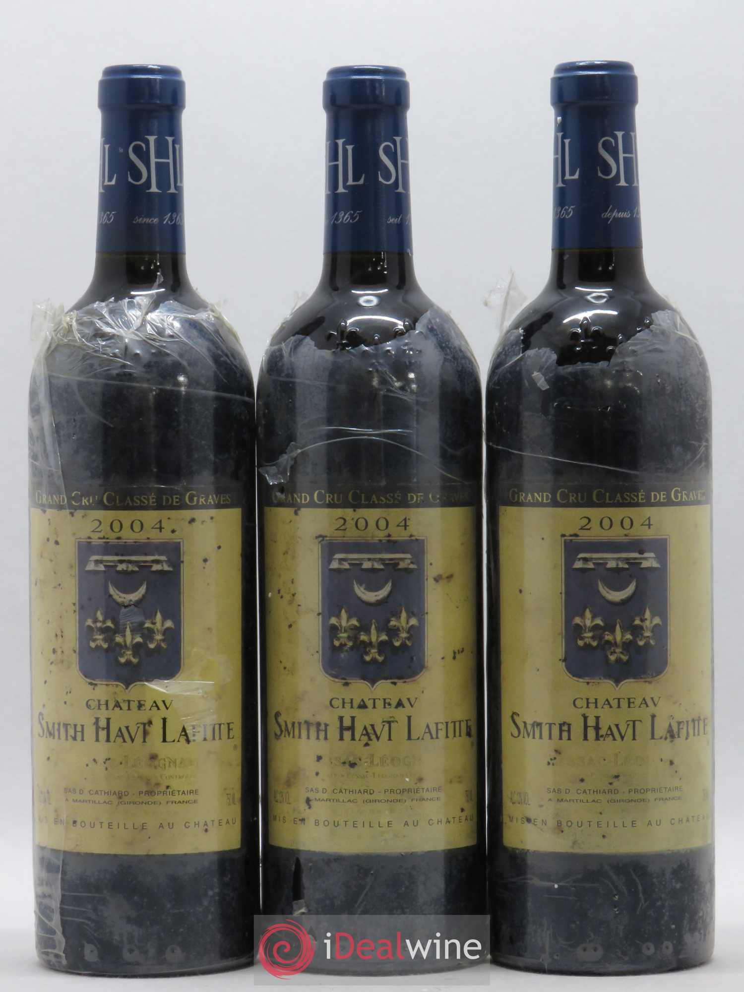 Château Smith Haut Lafitte Cru Classé de Graves 2004 - Lot de 3 bouteilles - 0