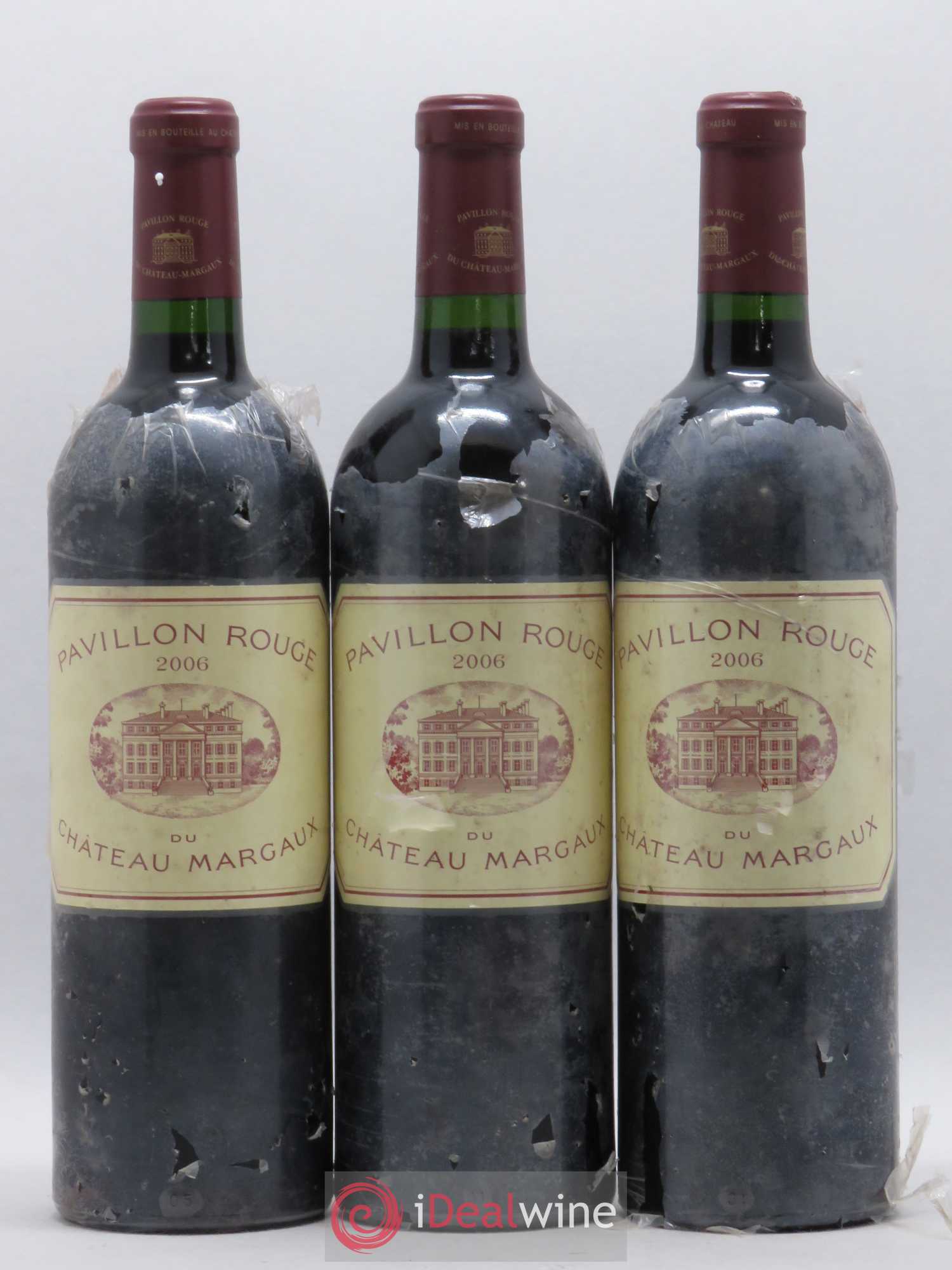 Pavillon Rouge du Château Margaux Second Vin 2006 - Lot de 3 bouteilles - 0