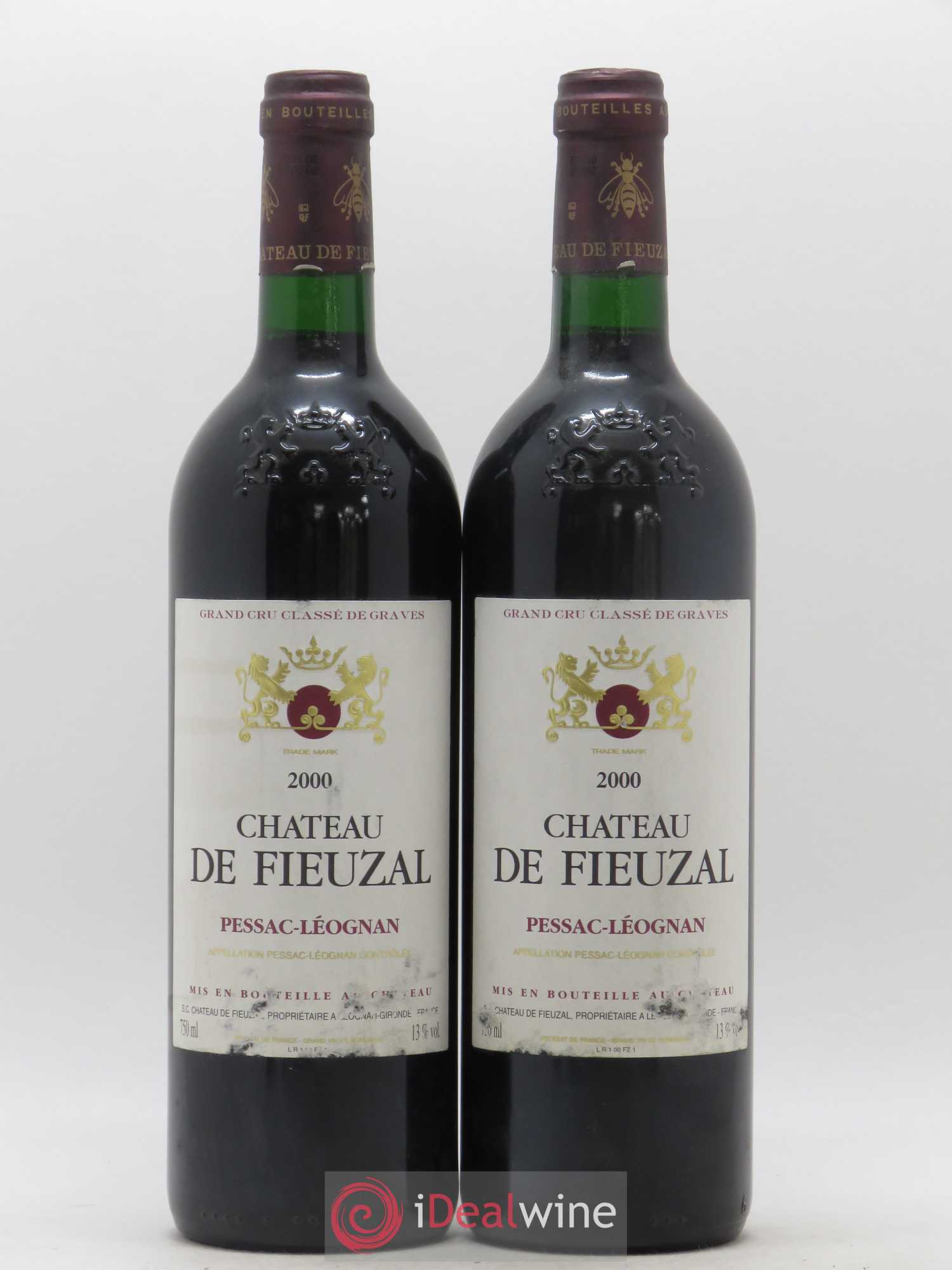 Château de Fieuzal Cru Classé de Graves 2000 - Lot de 2 bouteilles - 0
