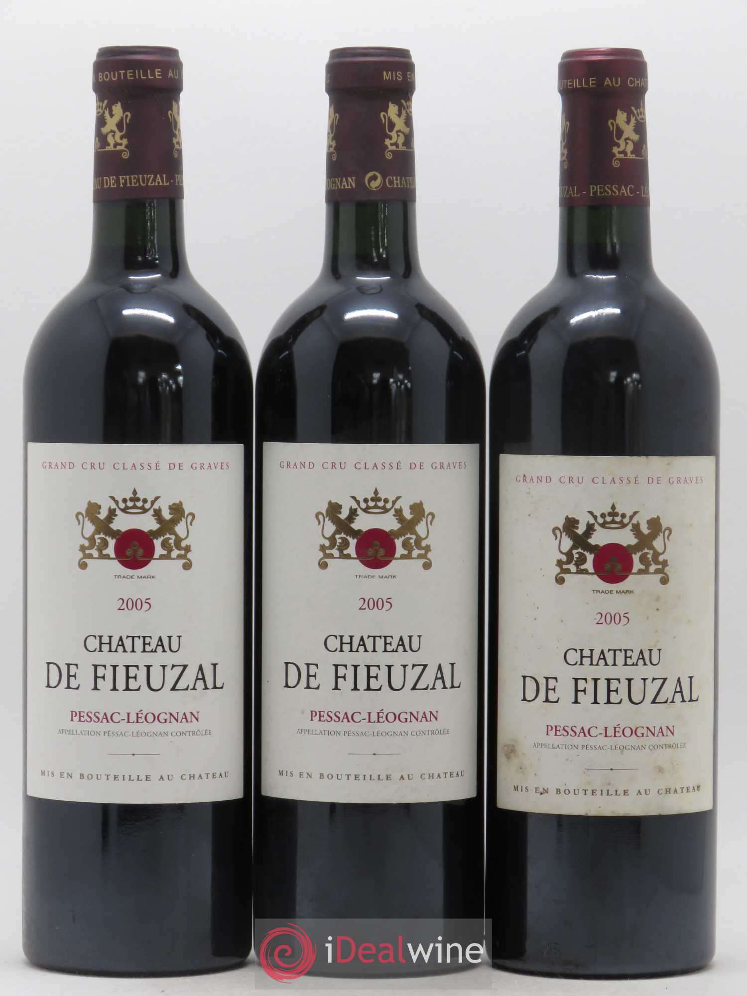 Château de Fieuzal Cru Classé de Graves 2005 - Lot de 3 bouteilles - 0