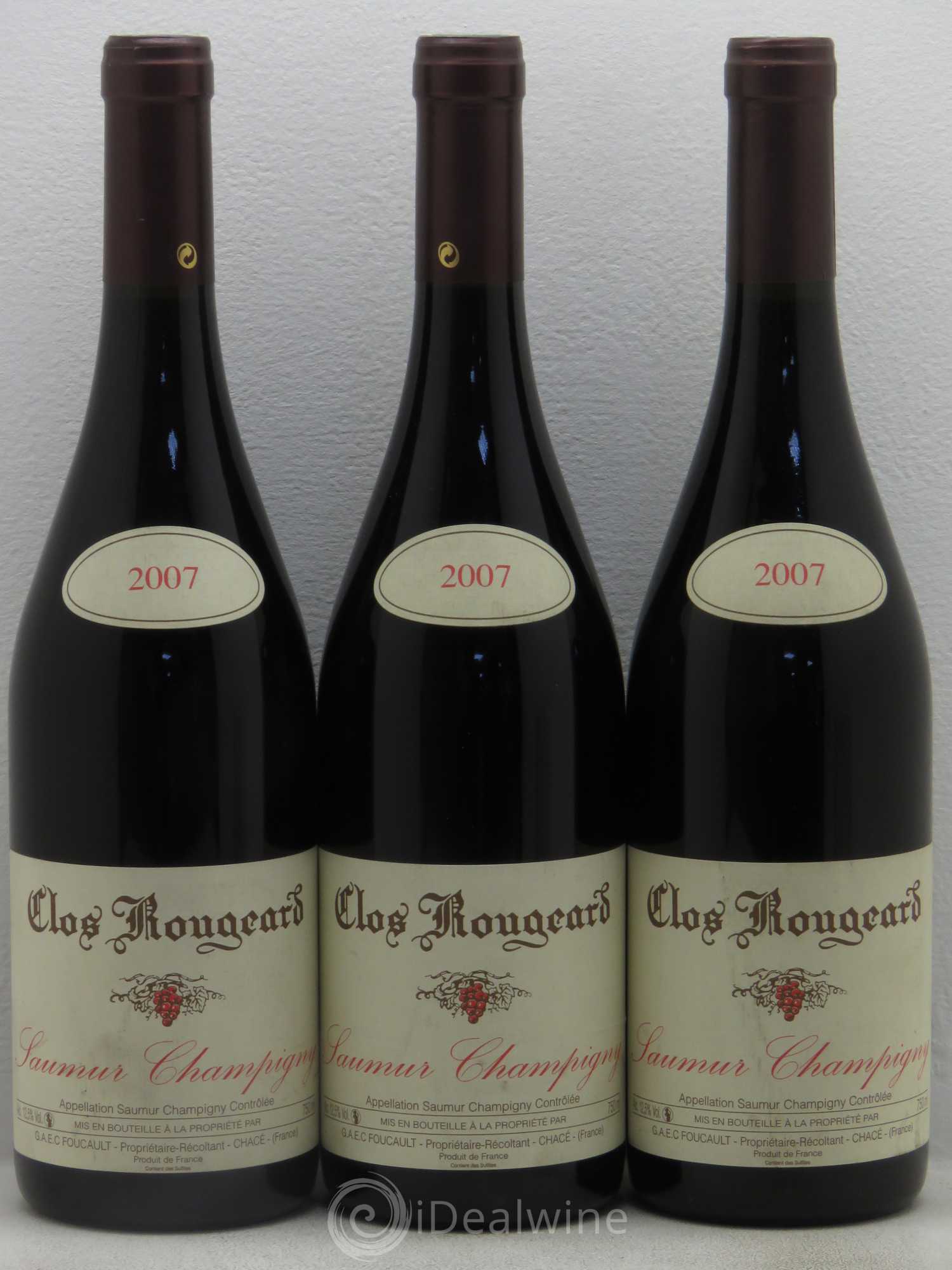 Saumur-Champigny Clos Rougeard 2007 - Lot de 3 bouteilles - 0