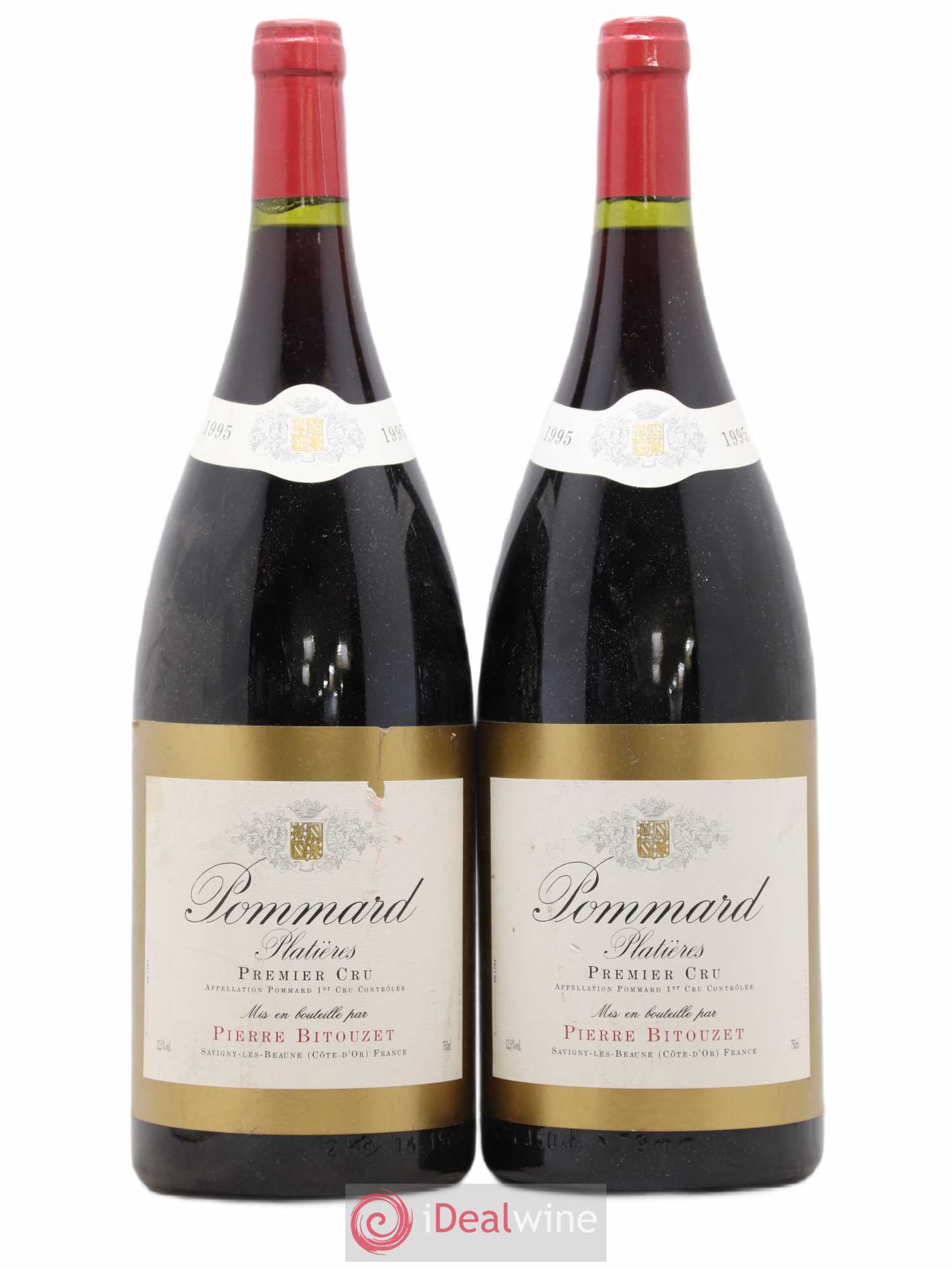 Pommard 1er Cru Platieres Pierre Bitouzet 1995 - Posten von 2 Magnum - 0