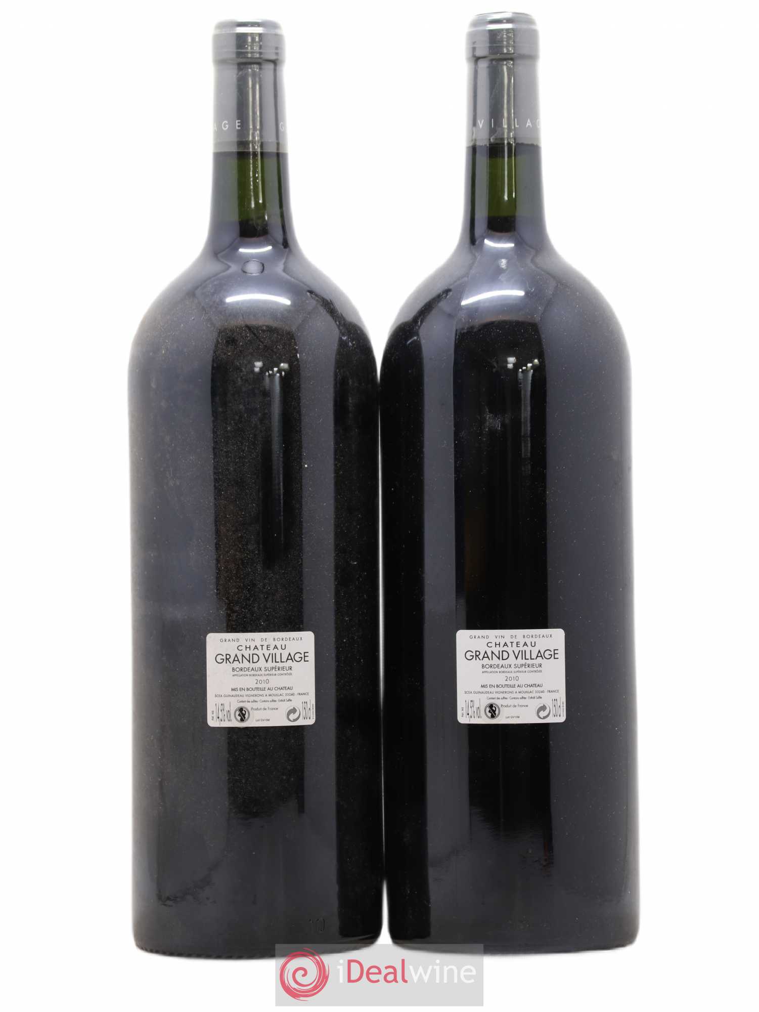 Bordeaux Supérieur Grand Village 2010 - Lot de 2 magnums - 1