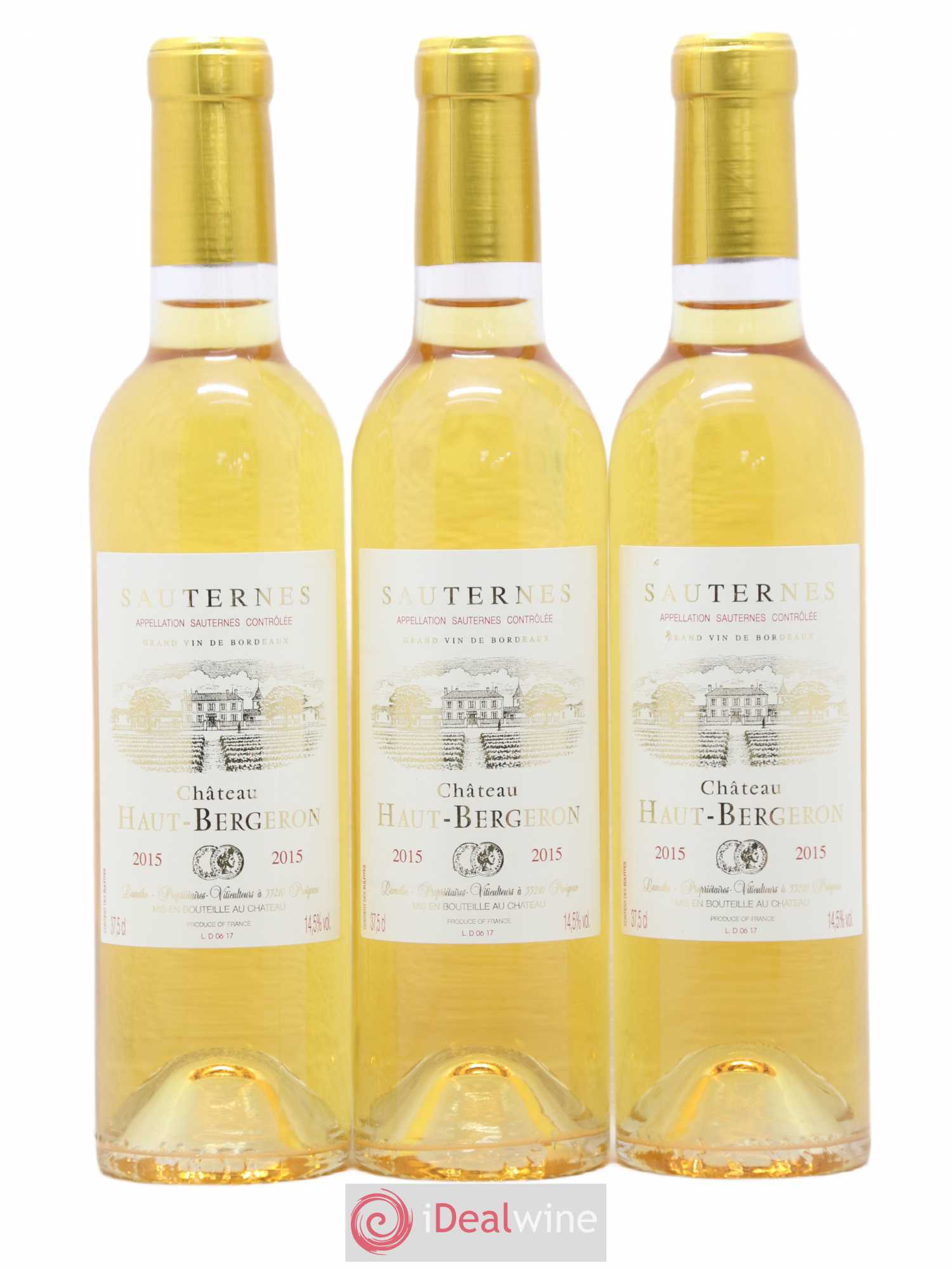 Château Haut-Bergeron 2015 - Posten von 12 Demi-Flaschen - 1