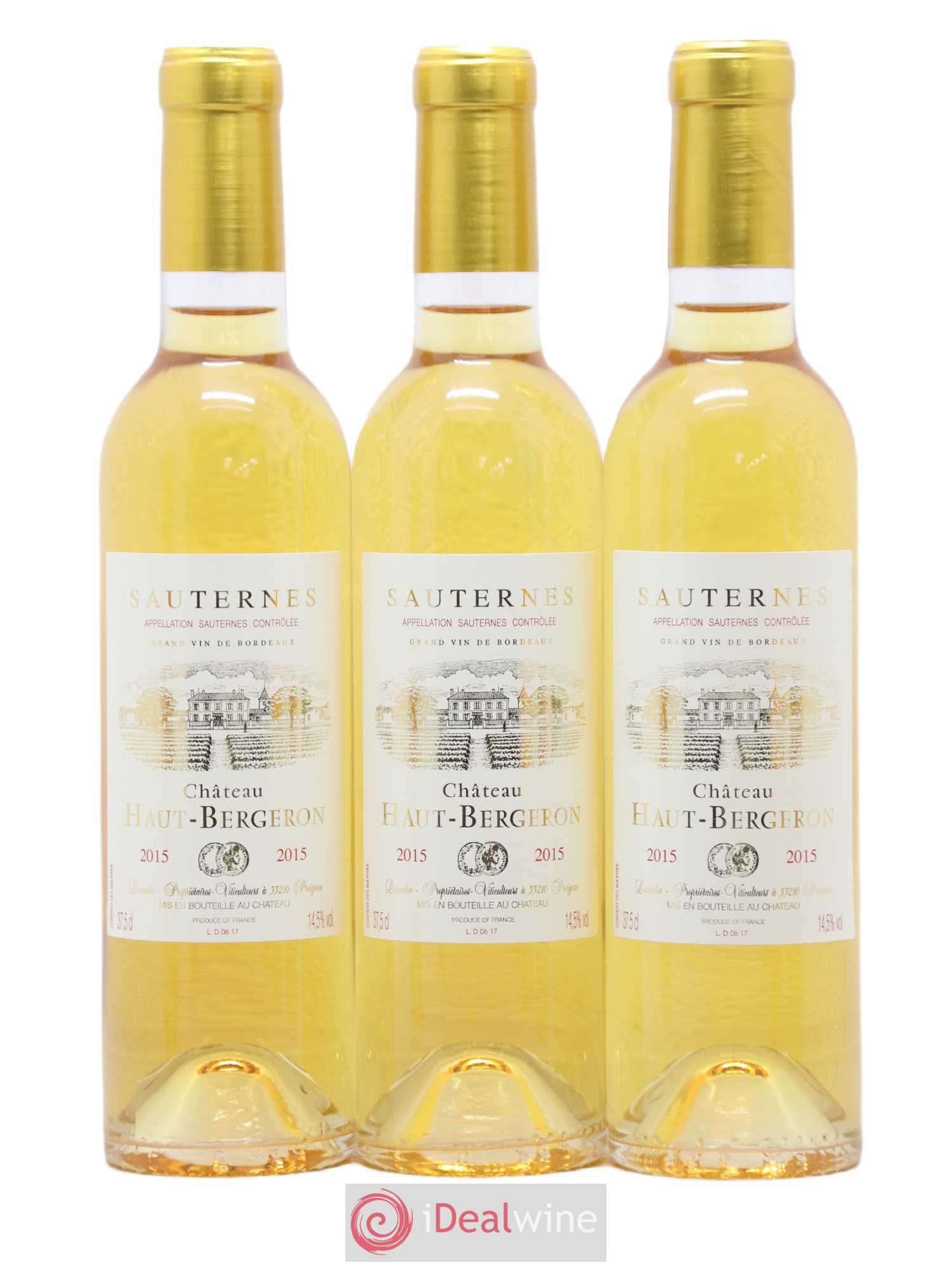Château Haut-Bergeron 2015 - Posten von 6 Demi-Flaschen - 1