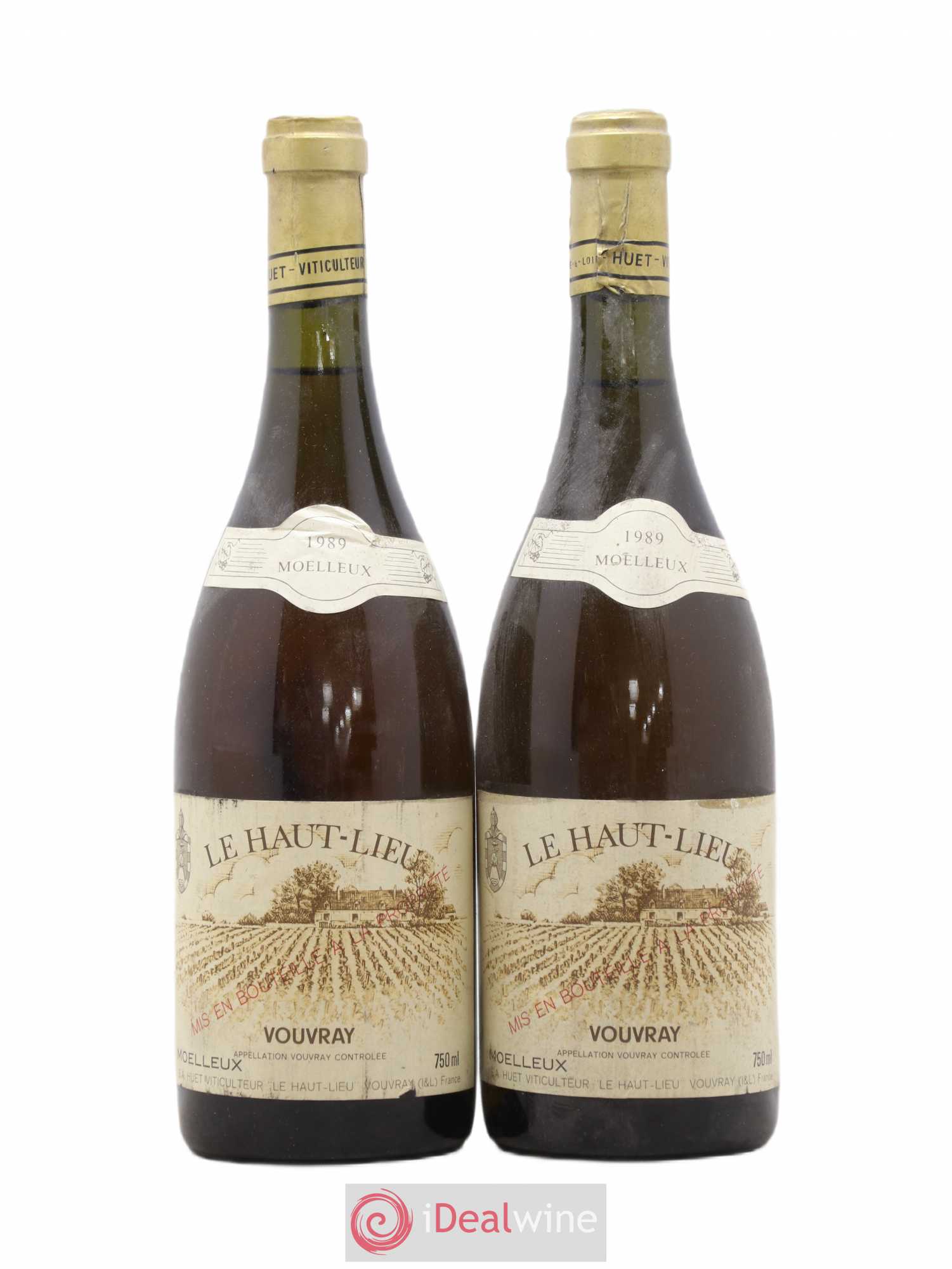 Vouvray Le Haut-Lieu Moelleux Domaine Huet 1989 - Lotto di 2 bottiglie - 0