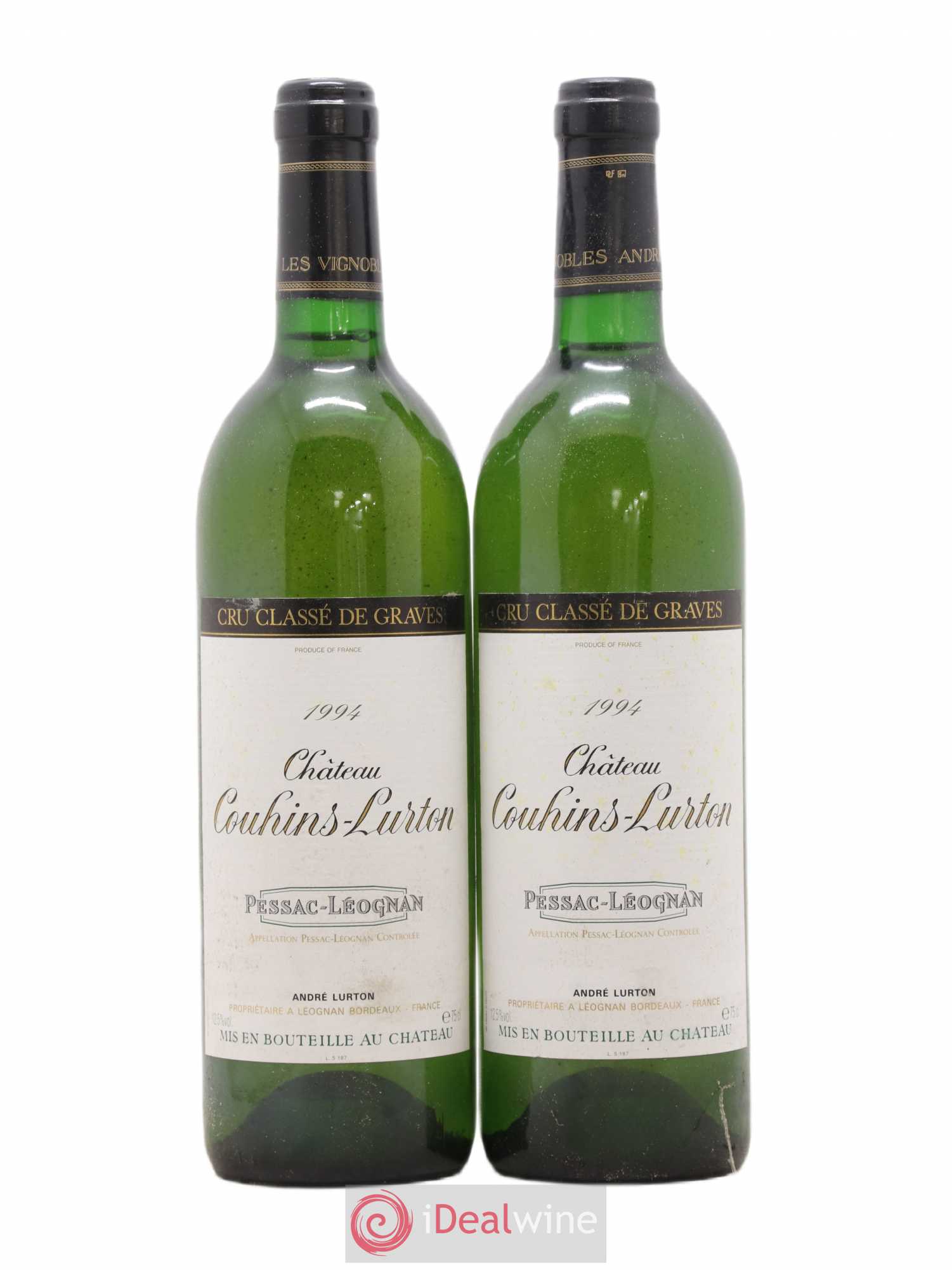Château Couhins-Lurton Cru Classé de Graves 1994 - Lot de 2 bouteilles - 0
