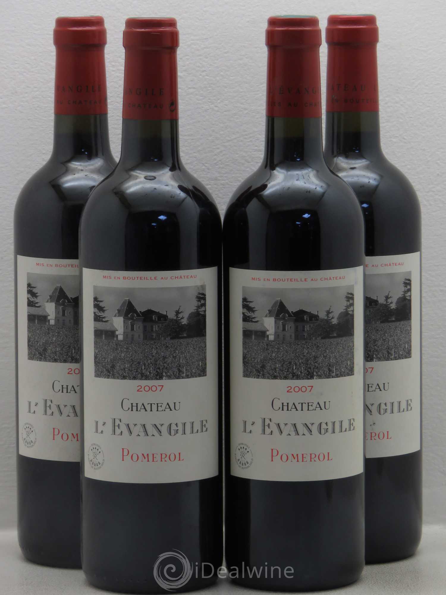 Château l' Évangile 2007 - Lot de 4 bouteilles - 0