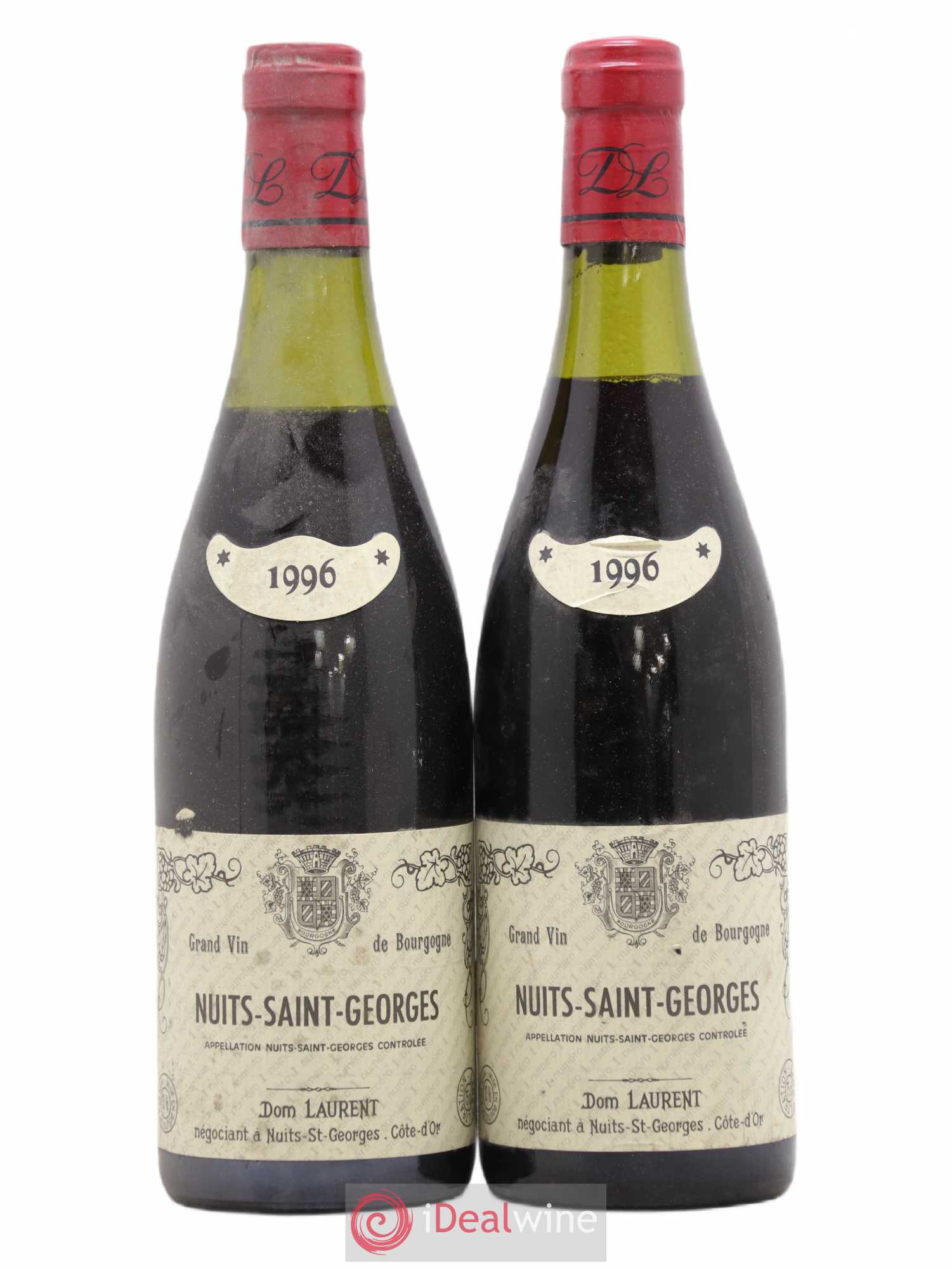 Nuits-Saint-Georges Dominique Laurent 1996 - Lot de 2 bouteilles - 0